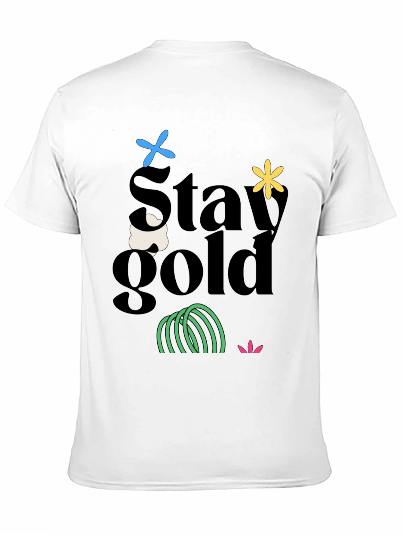 Stay Gold Graphic Tee - Trendy Unisex T-Shirt