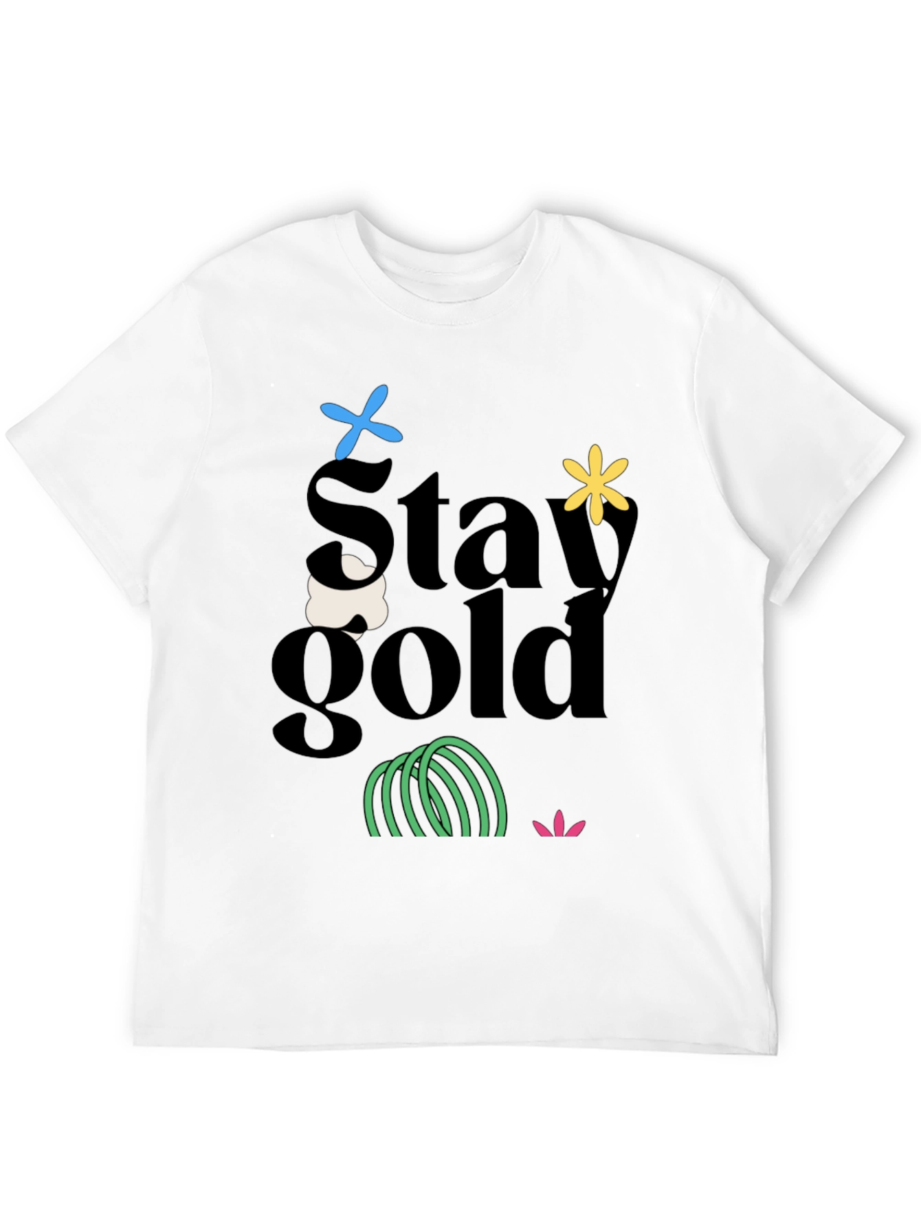 Stay Gold Graphic Tee - Trendy Unisex T-Shirt