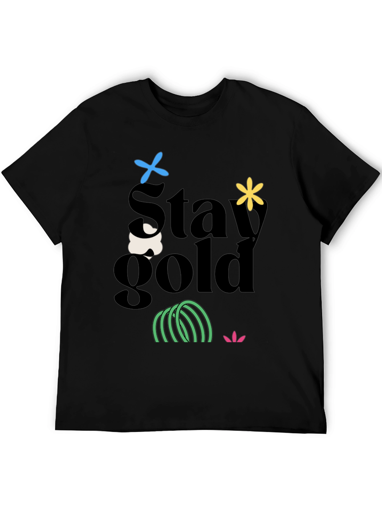 Stay Gold Graphic Tee - Trendy Unisex T-Shirt