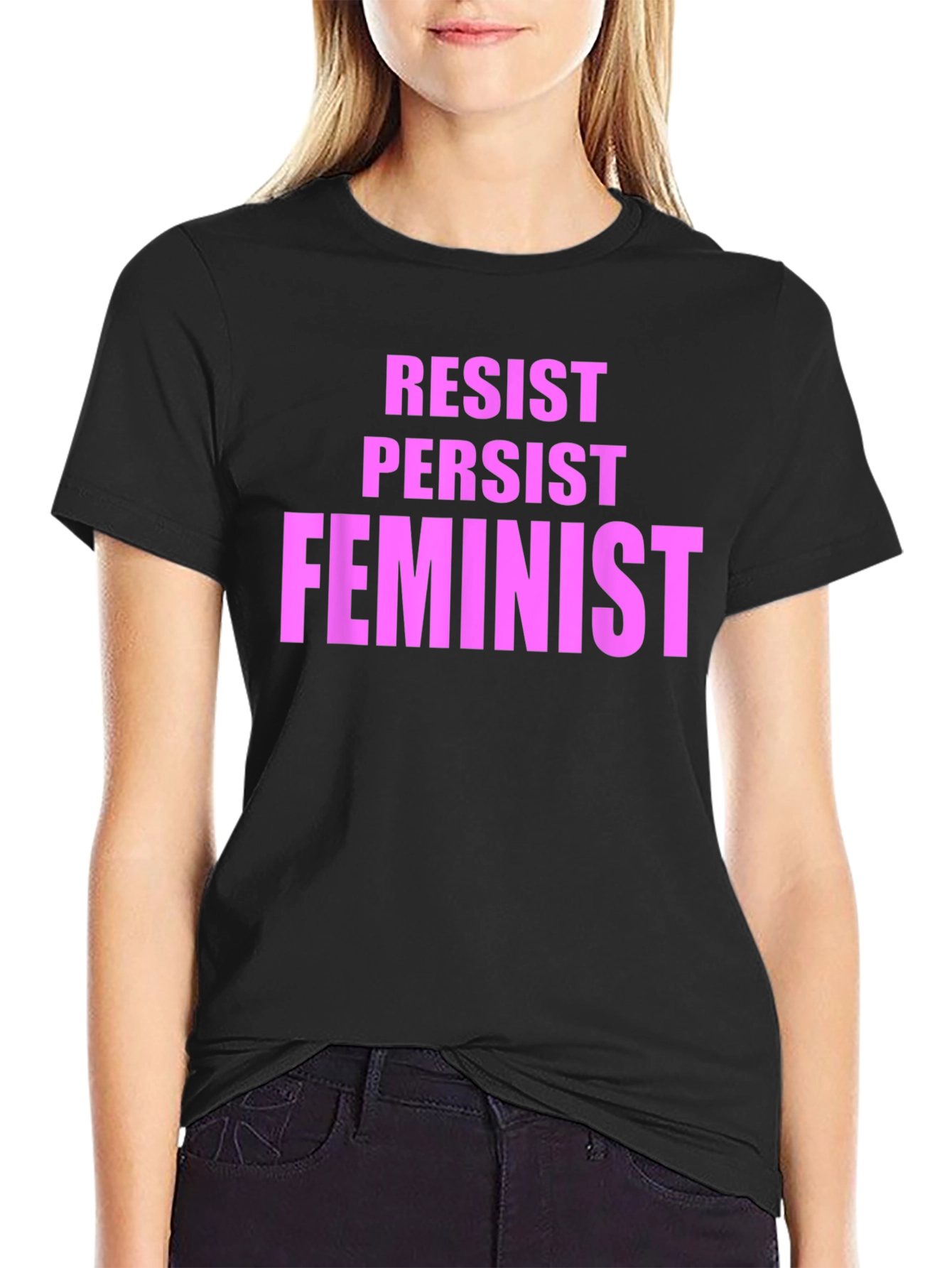 Resist Persist Feminist Graphic T-Shirt