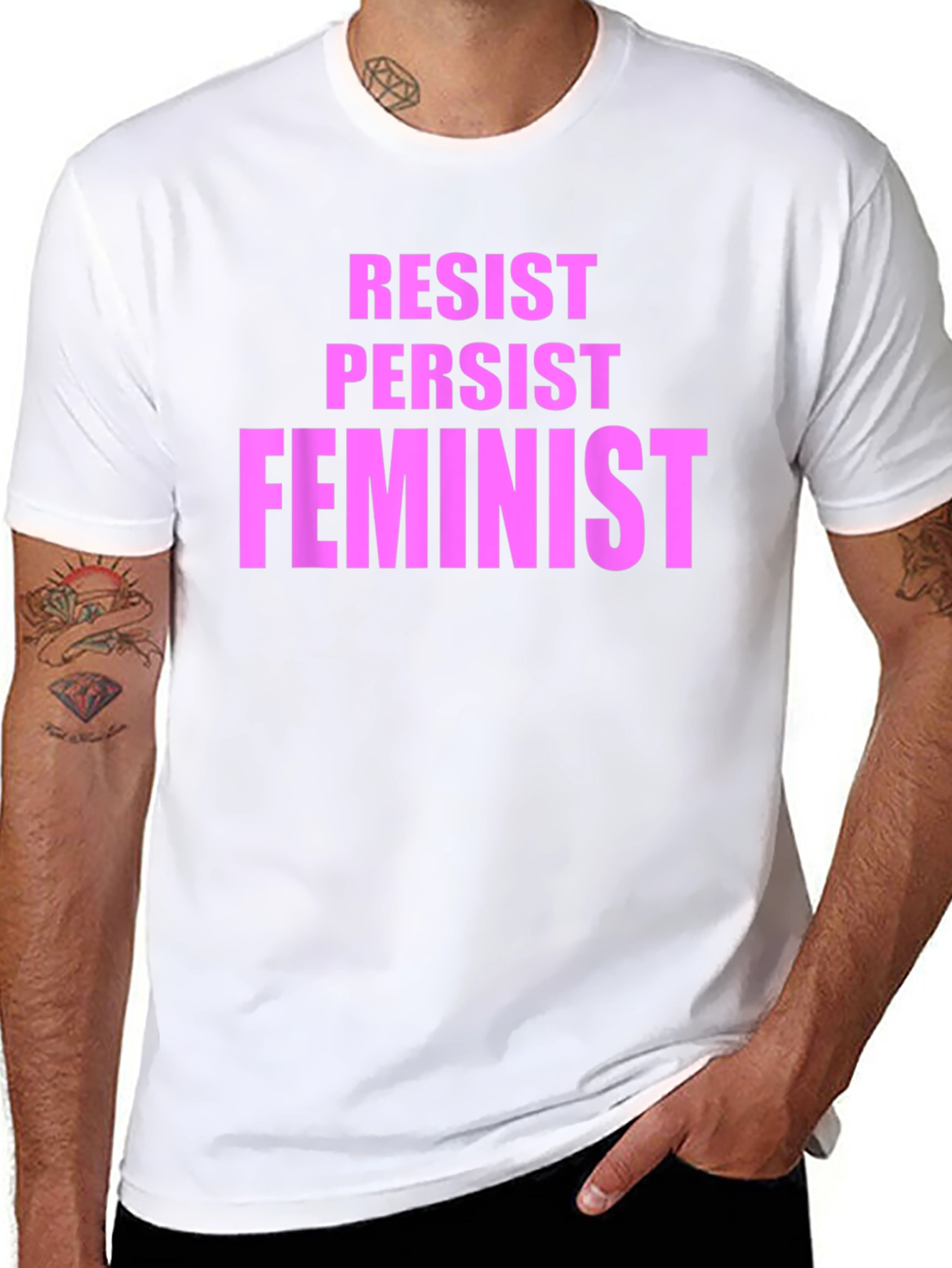 Resist Persist Feminist Graphic T-Shirt