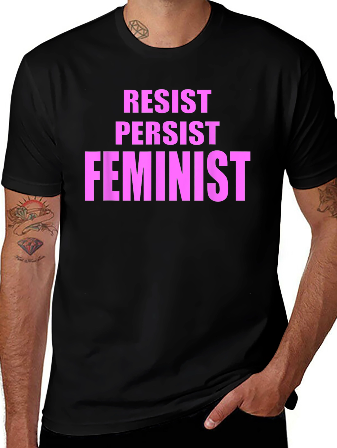 Resist Persist Feminist Graphic T-Shirt