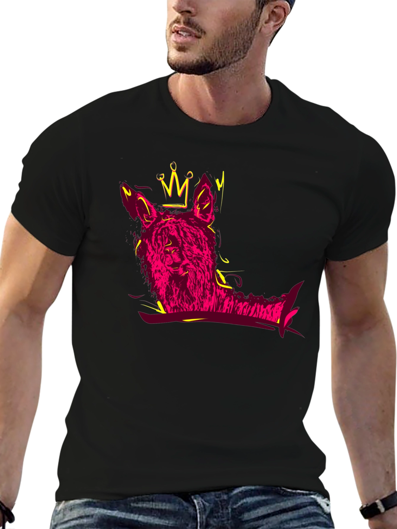 Alpaca King Graphic Tee - Stylish Crew Neck T-Shirt