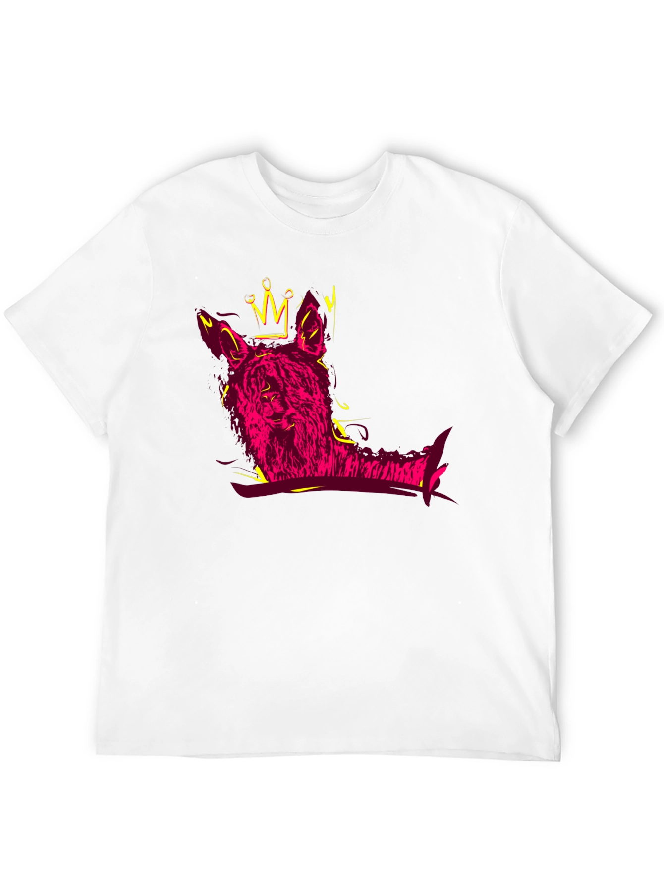 Alpaca King Graphic Tee - Stylish Crew Neck T-Shirt