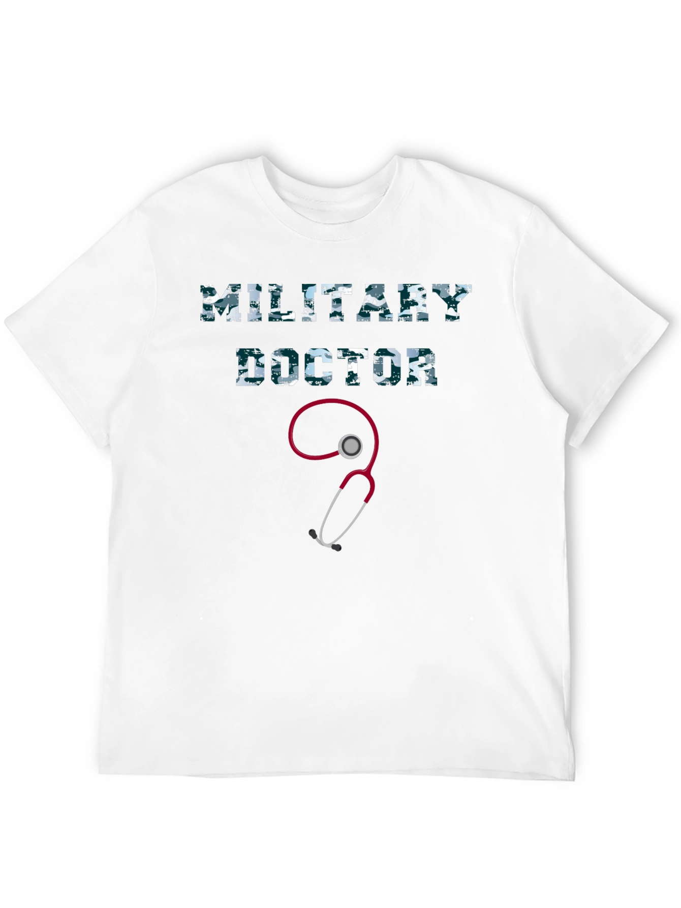 Military Doctor Graphic Tee - Camo Print