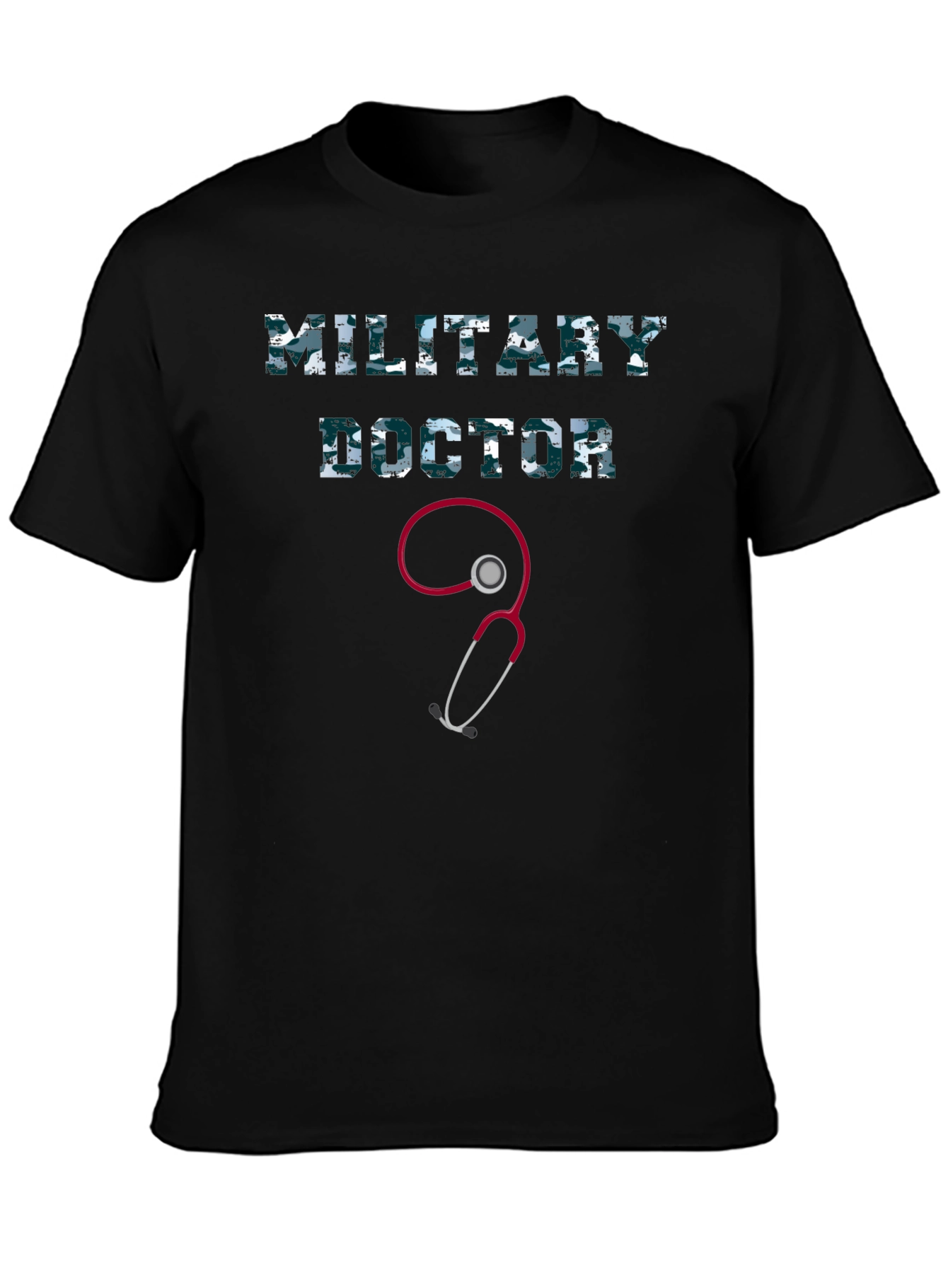 Military Doctor Graphic Tee - Camo Print