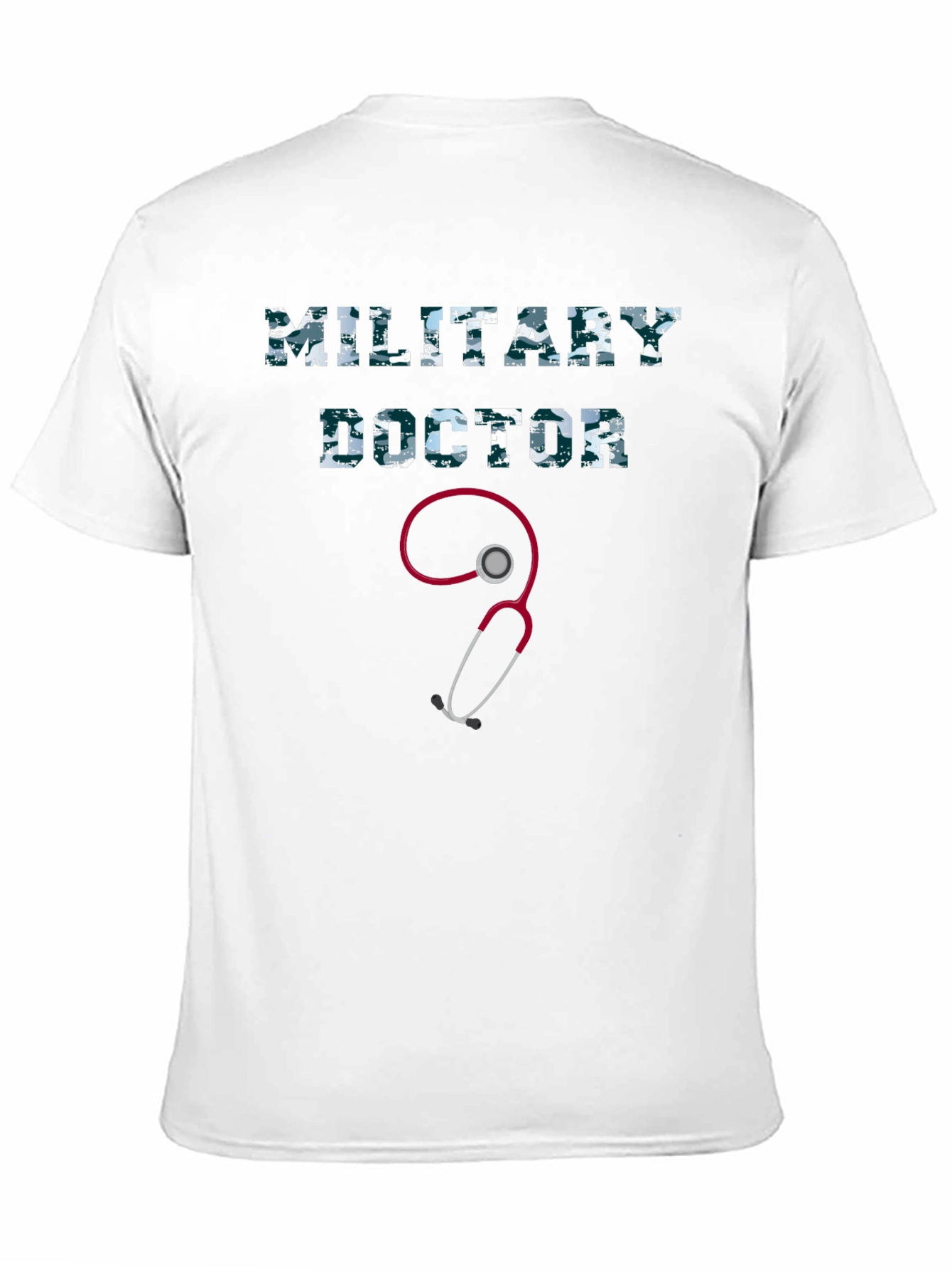 Military Doctor Graphic Tee - Camo Print
