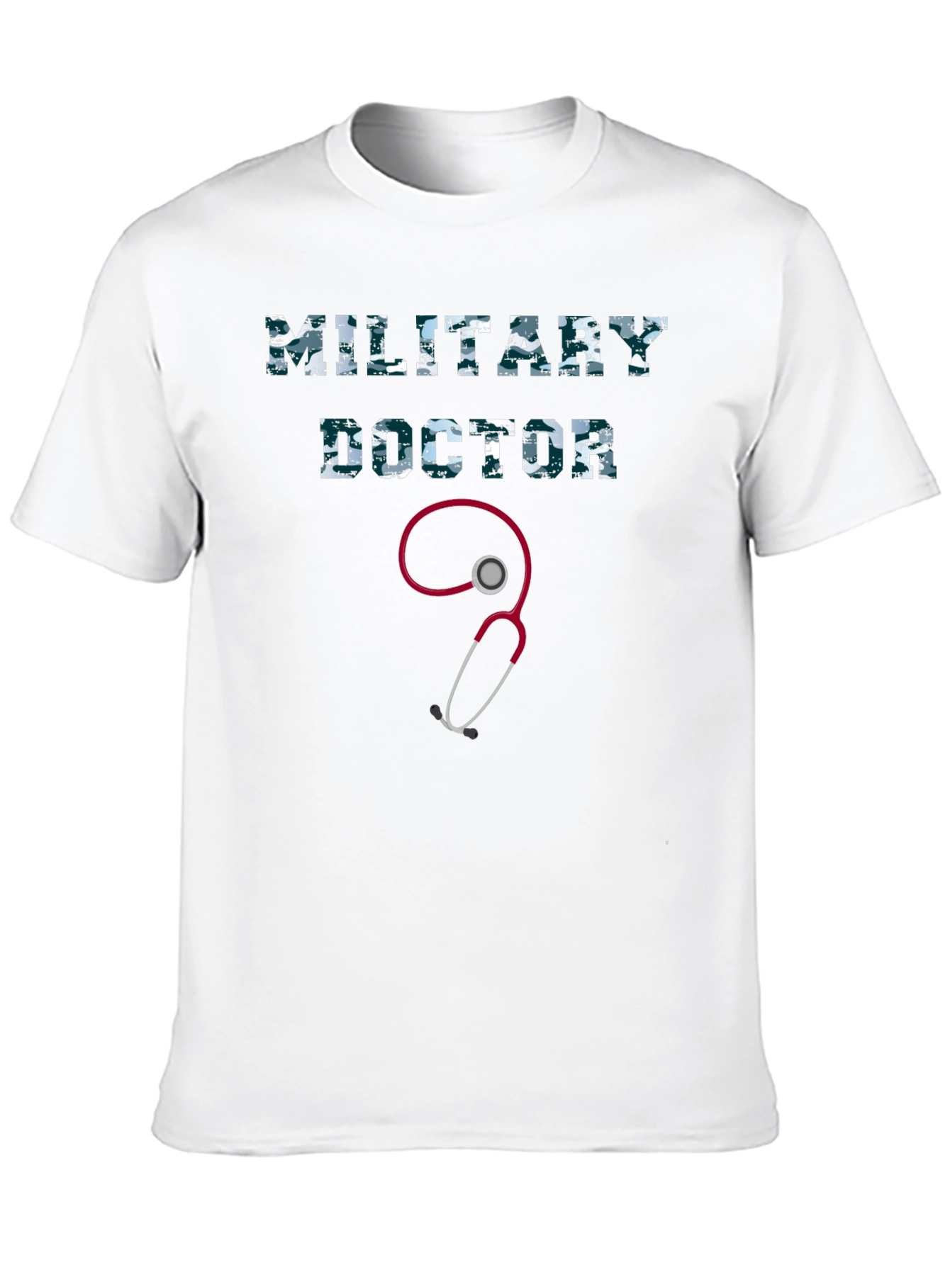Military Doctor Graphic Tee - Camo Print