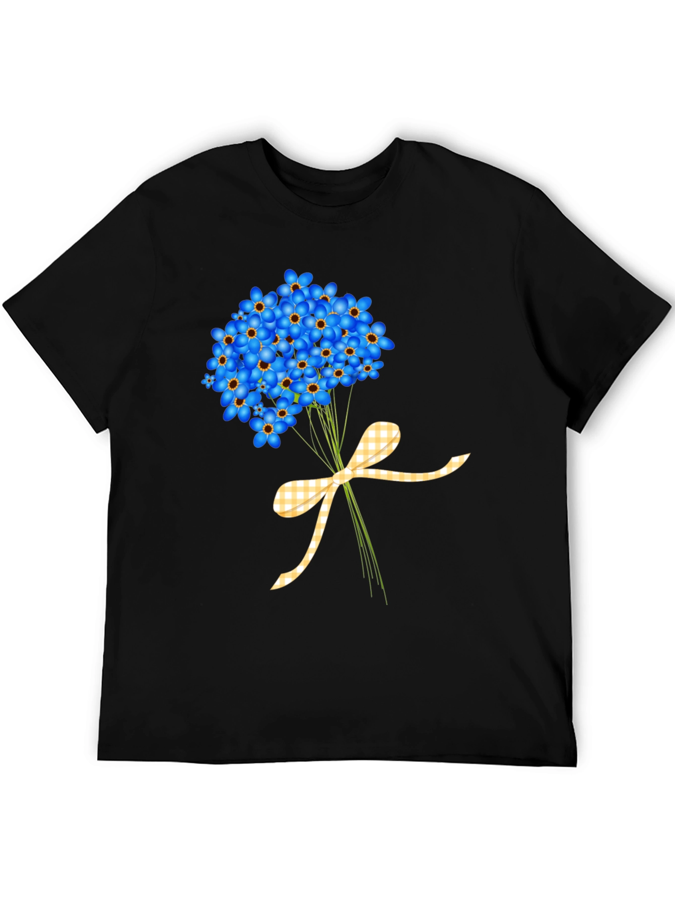 Floral Bouquet Graphic Tee - Forget-Me-Nots