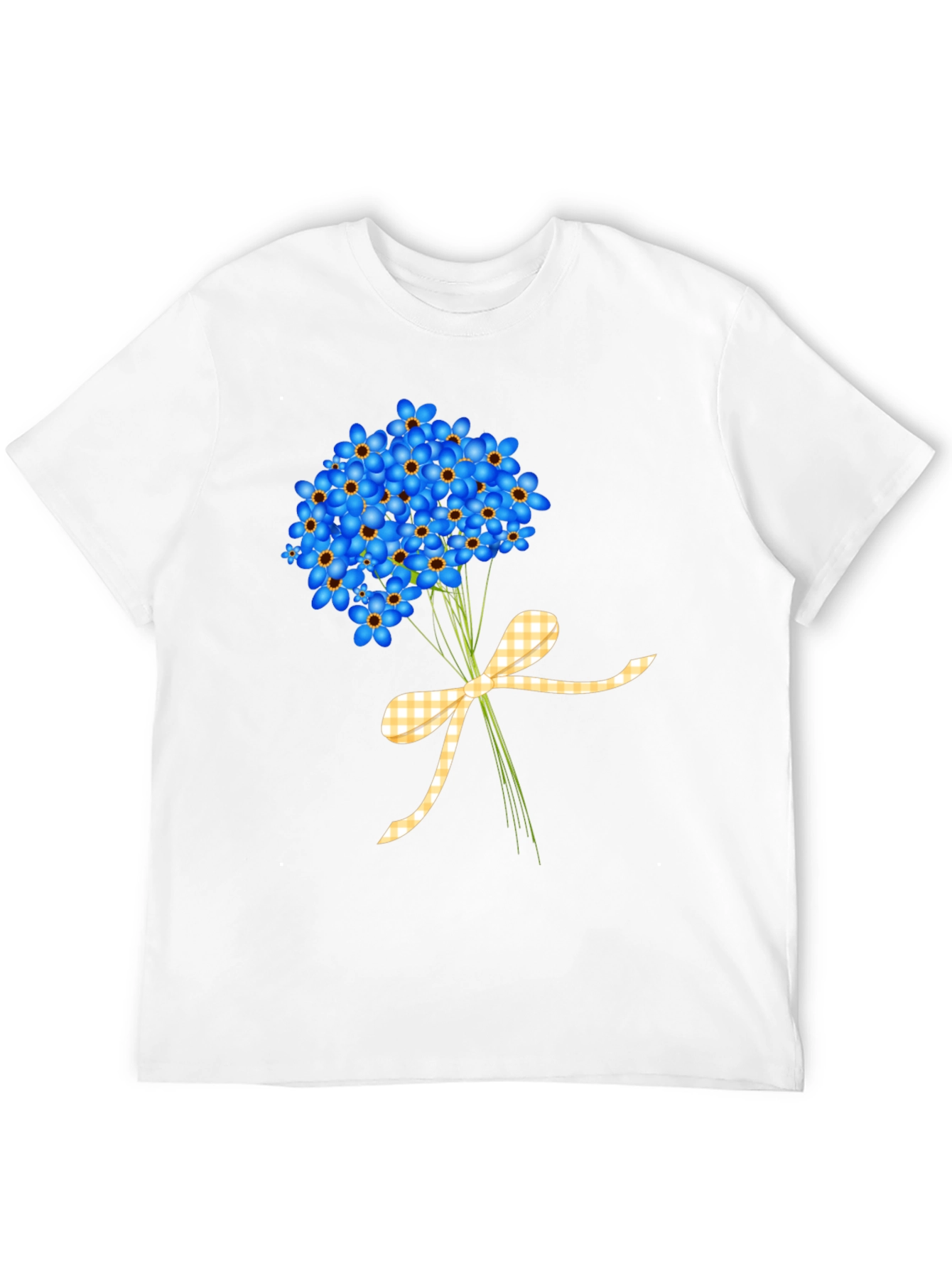 Floral Bouquet Graphic Tee - Forget-Me-Nots