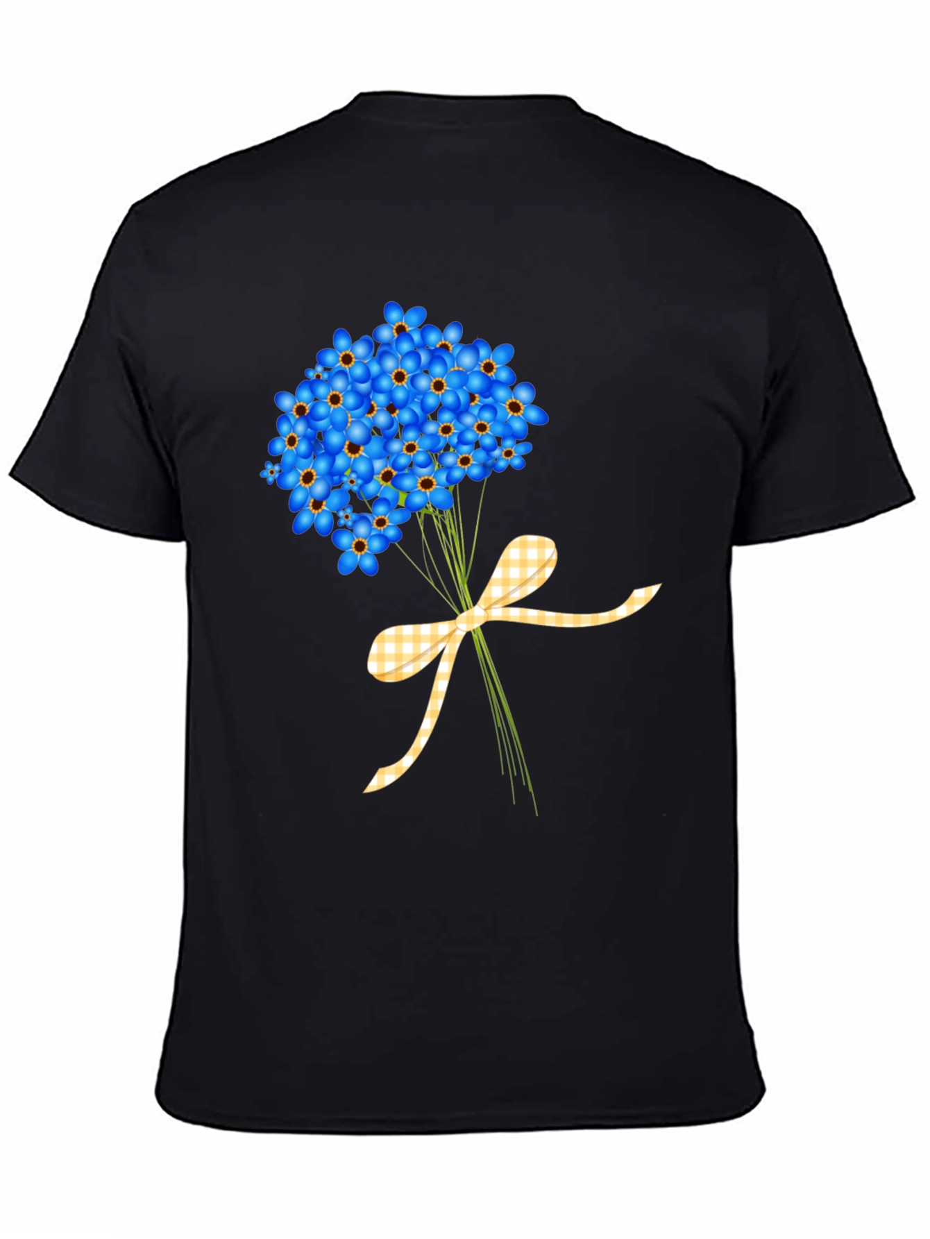 Floral Bouquet Graphic Tee - Forget-Me-Nots