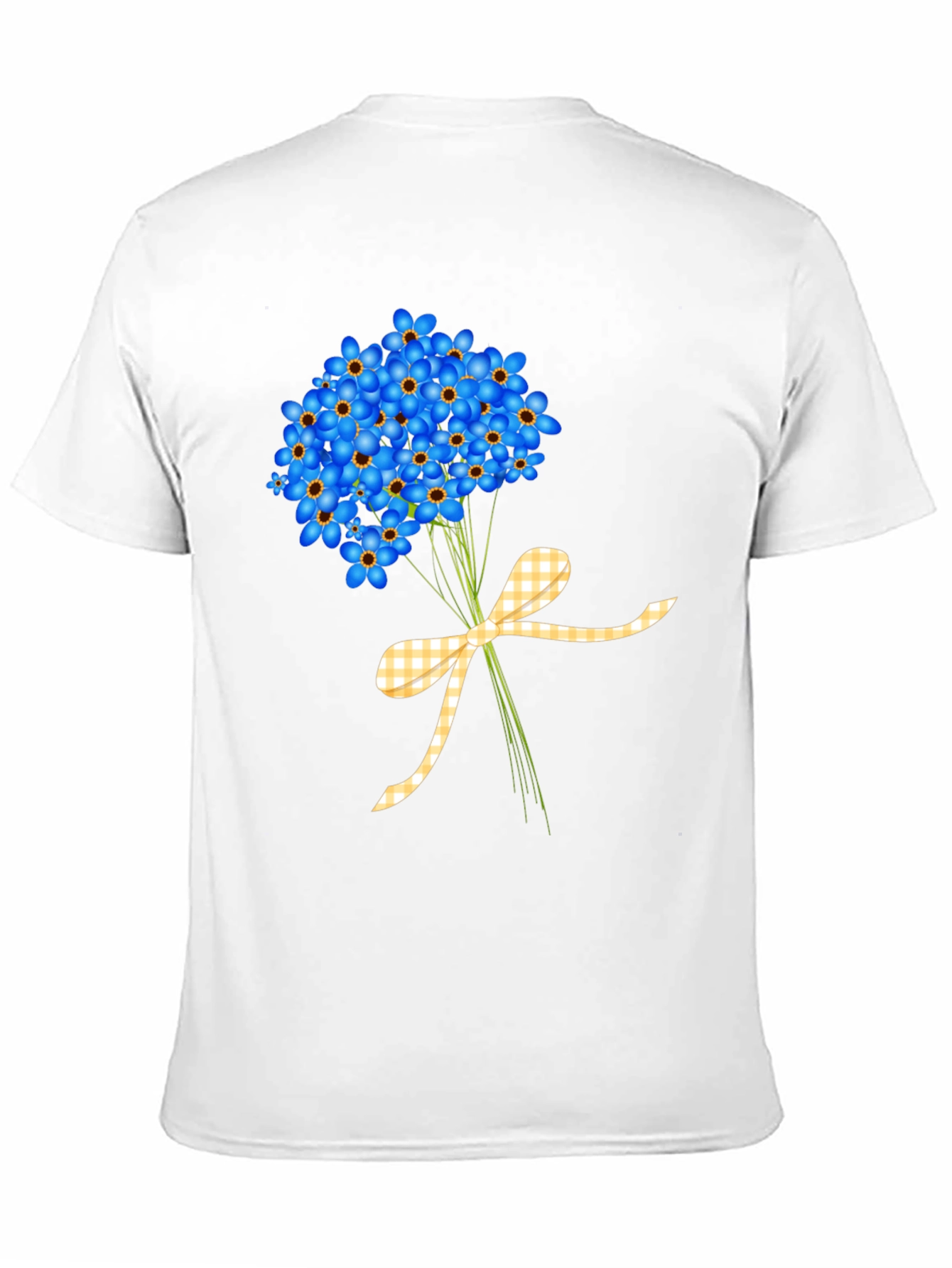 Floral Bouquet Graphic Tee - Forget-Me-Nots