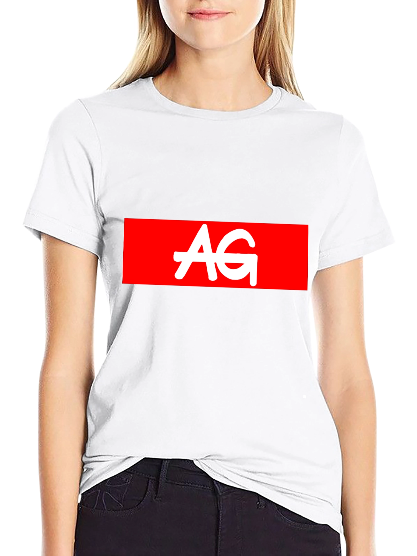 AG Logo Black Tee - Casual Style