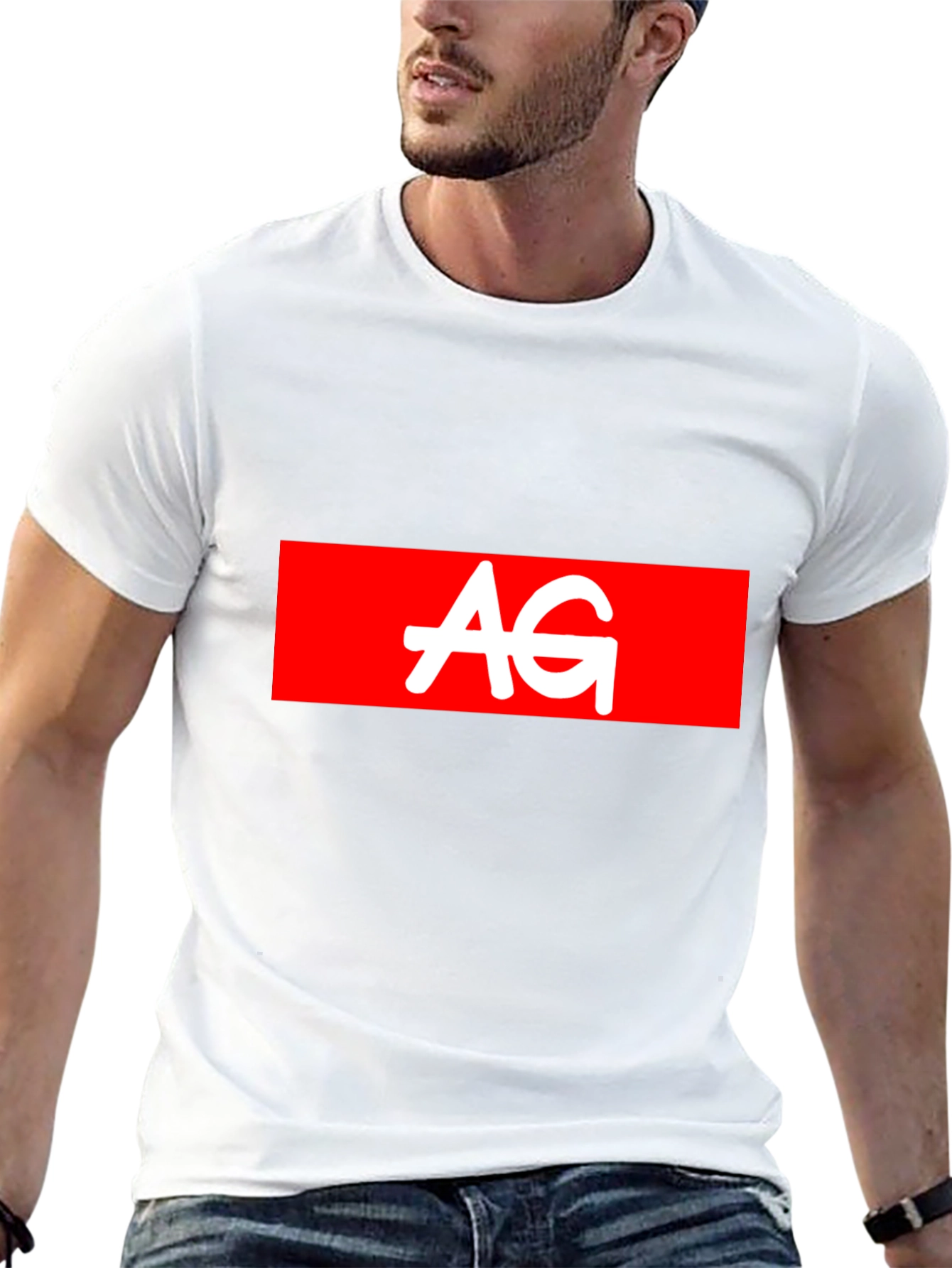AG Logo Black Tee - Casual Style
