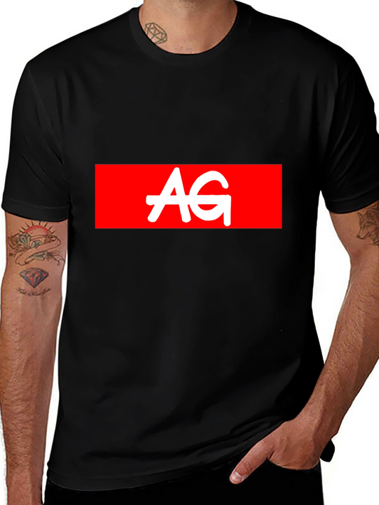 AG Logo Black Tee - Casual Style