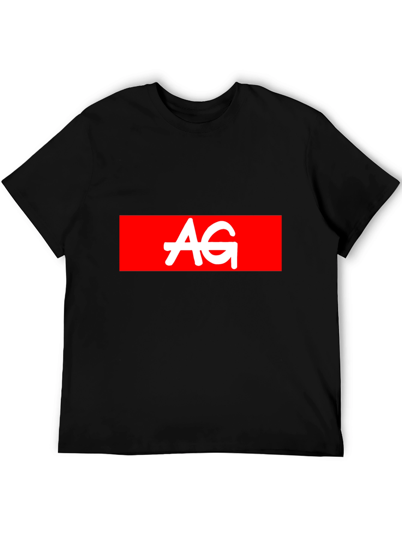 AG Logo Black Tee - Casual Style
