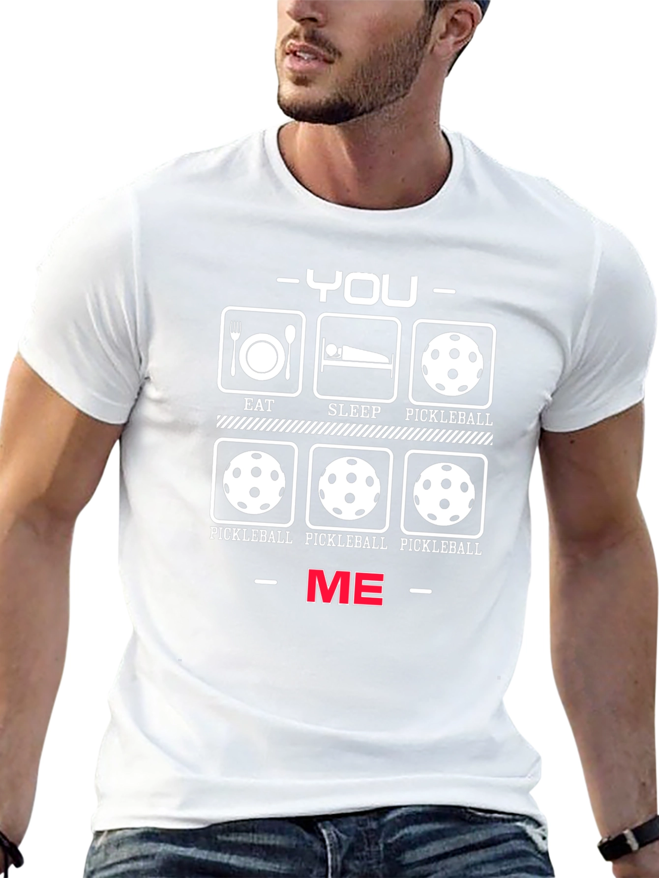 Funny Pickleball T-Shirt: You vs. Me