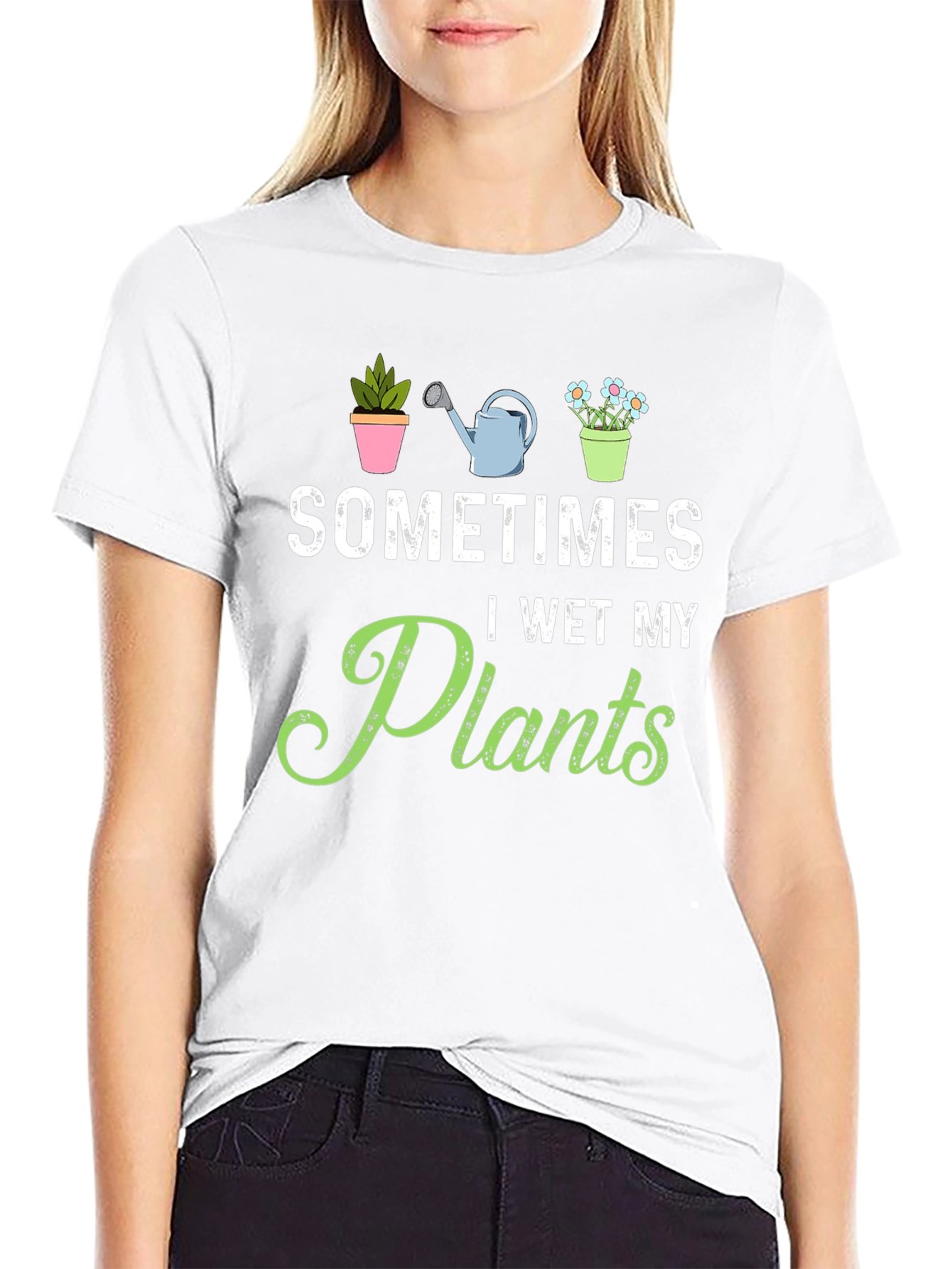 Funny Gardening T-Shirt - I Wet My Plants Tee