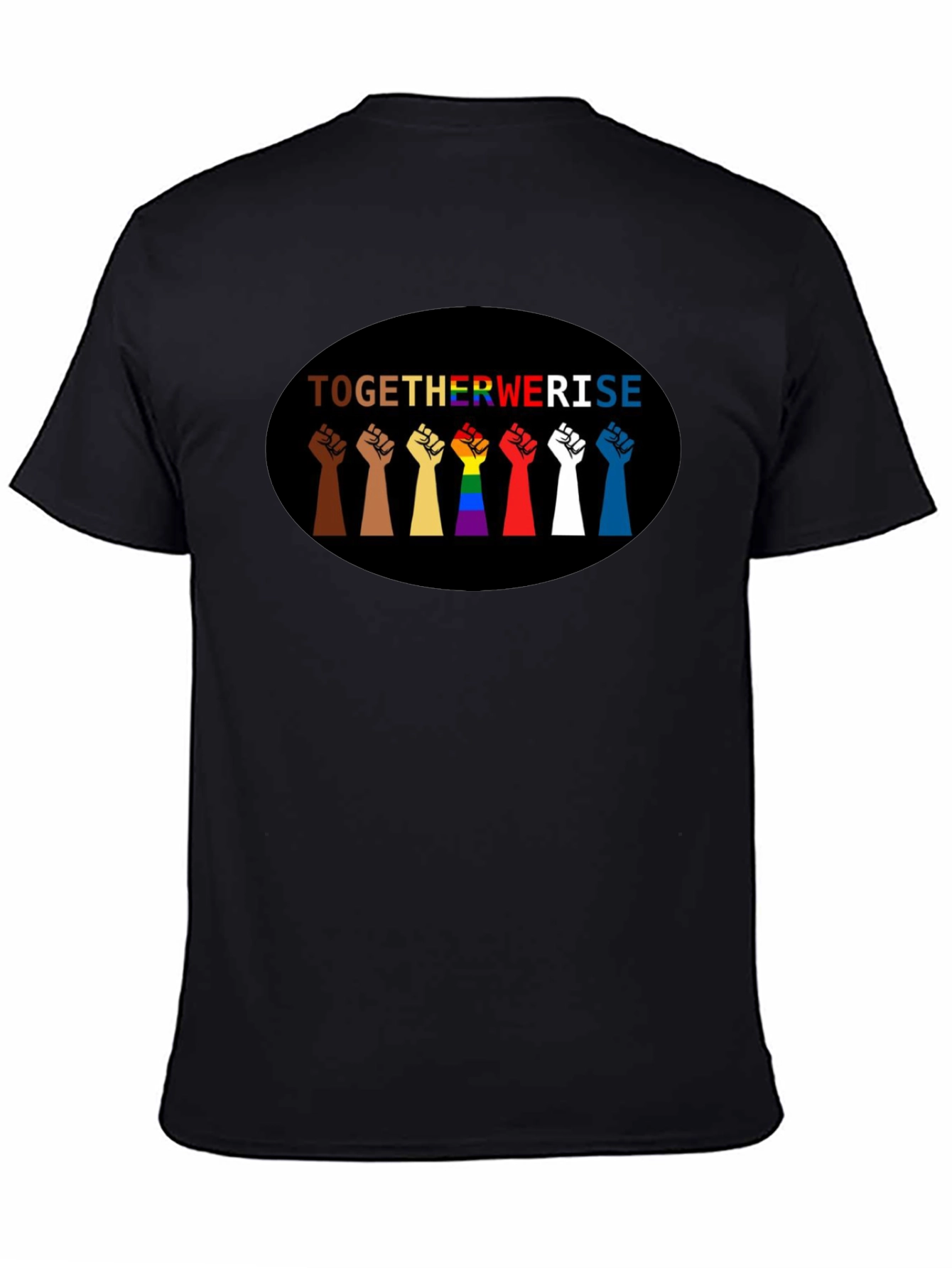 Together We Rise Graphic Tee - Black