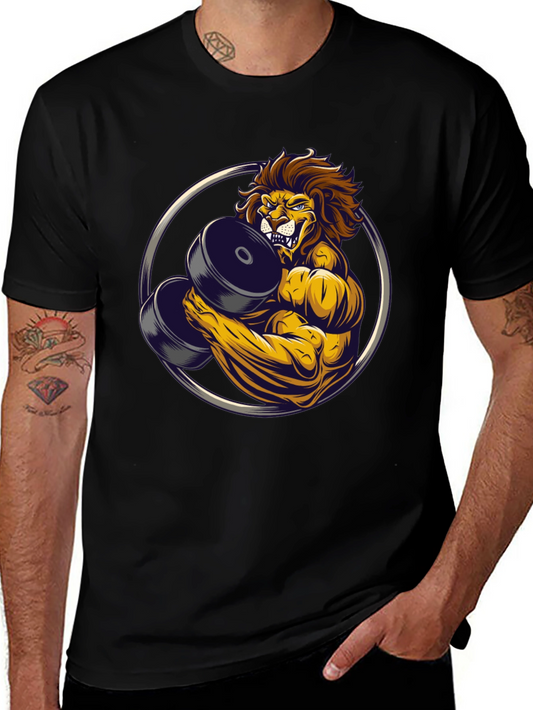 Lion Gym Beast Graphic Tee - Black