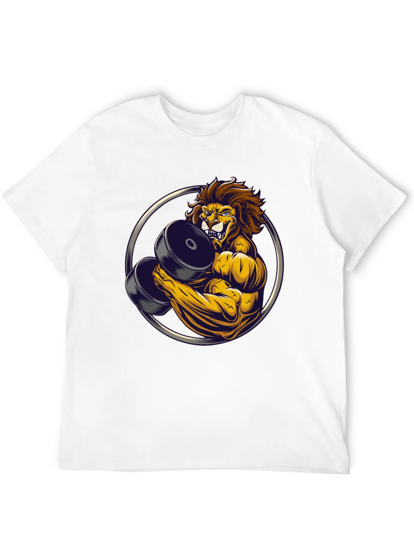 Lion Gym Beast Graphic Tee - Black