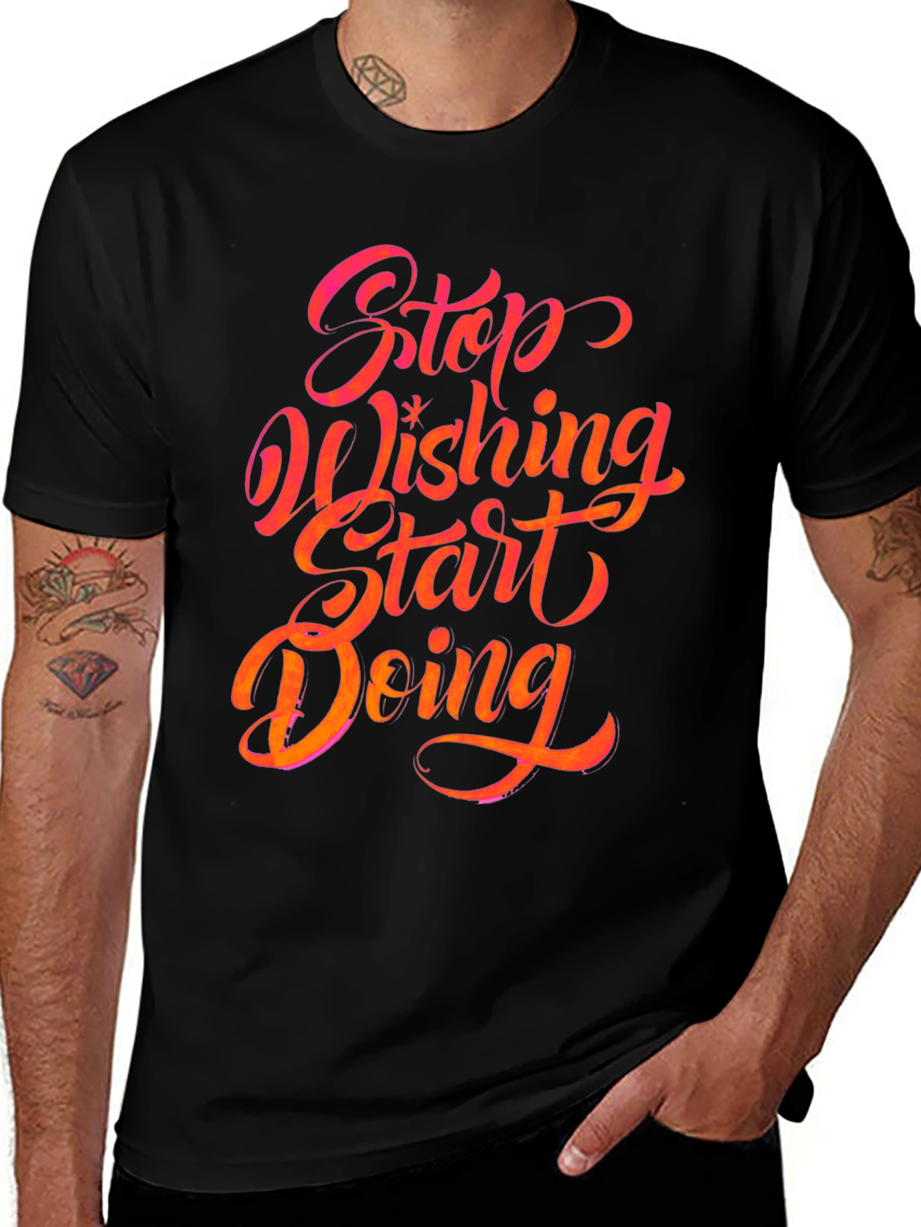 Stop Wishing Start Doing Graphic Tee