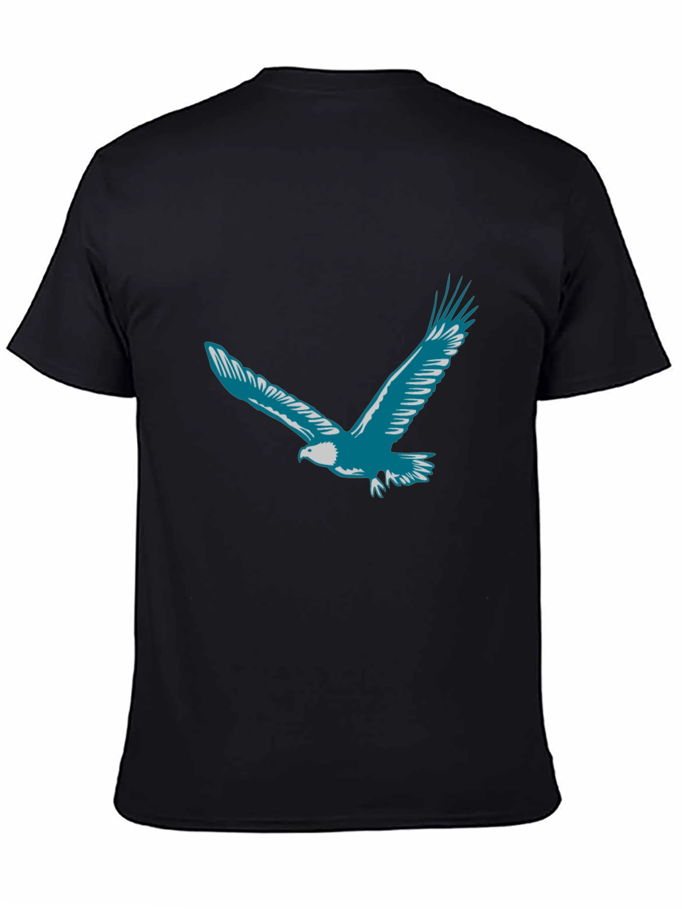 Eagle Graphic Print T-Shirt - Black