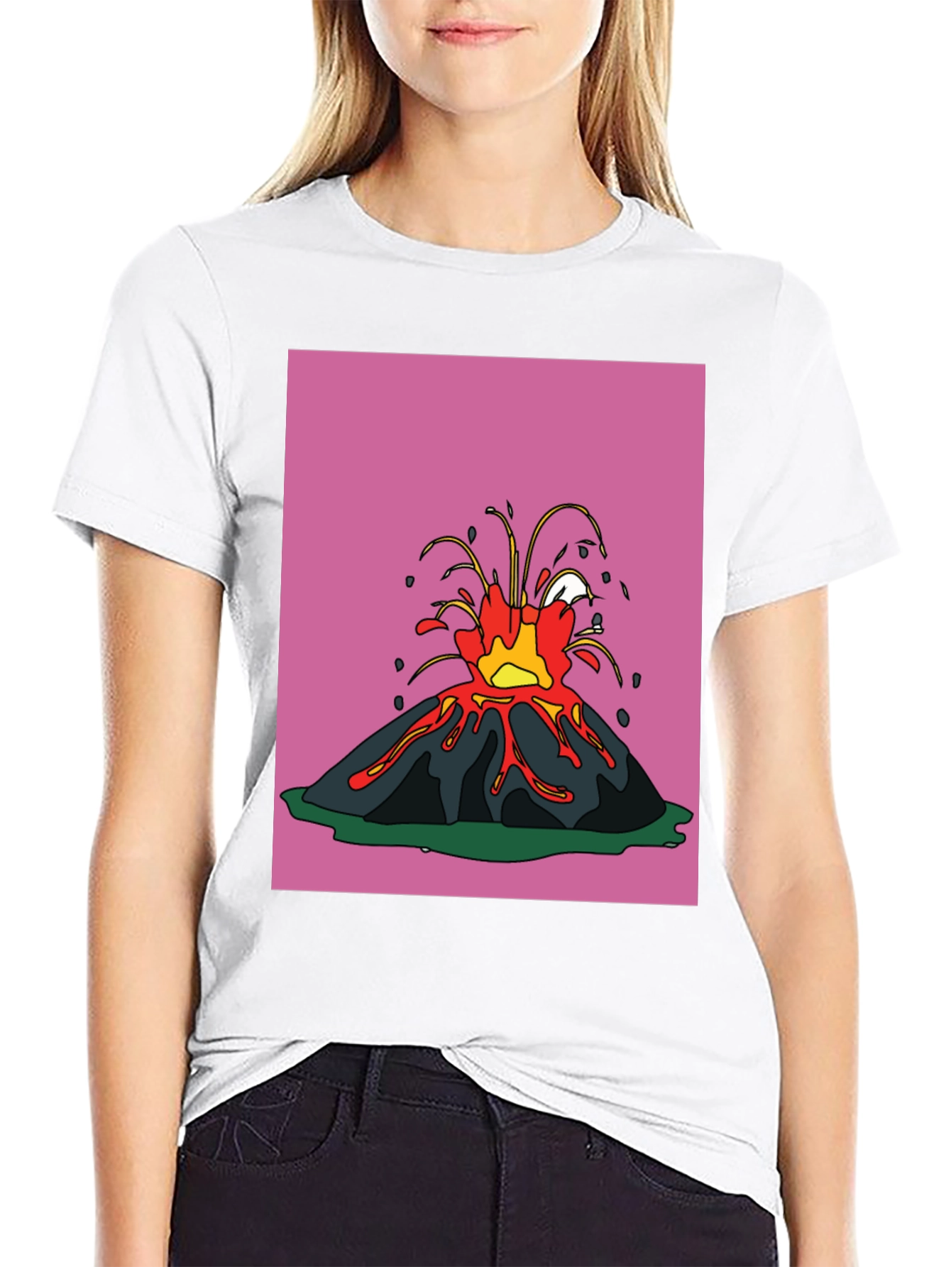 Volcano Graphic Tee - Erupting Style!