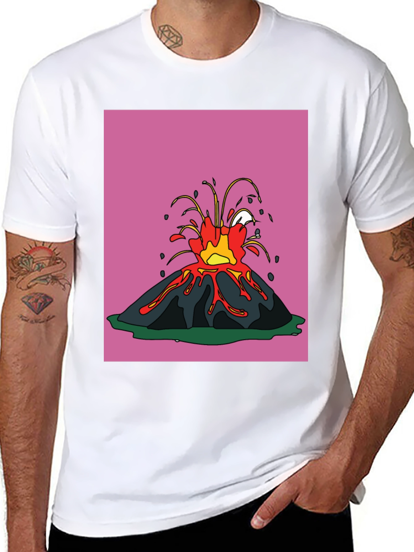 Volcano Graphic Tee - Erupting Style!