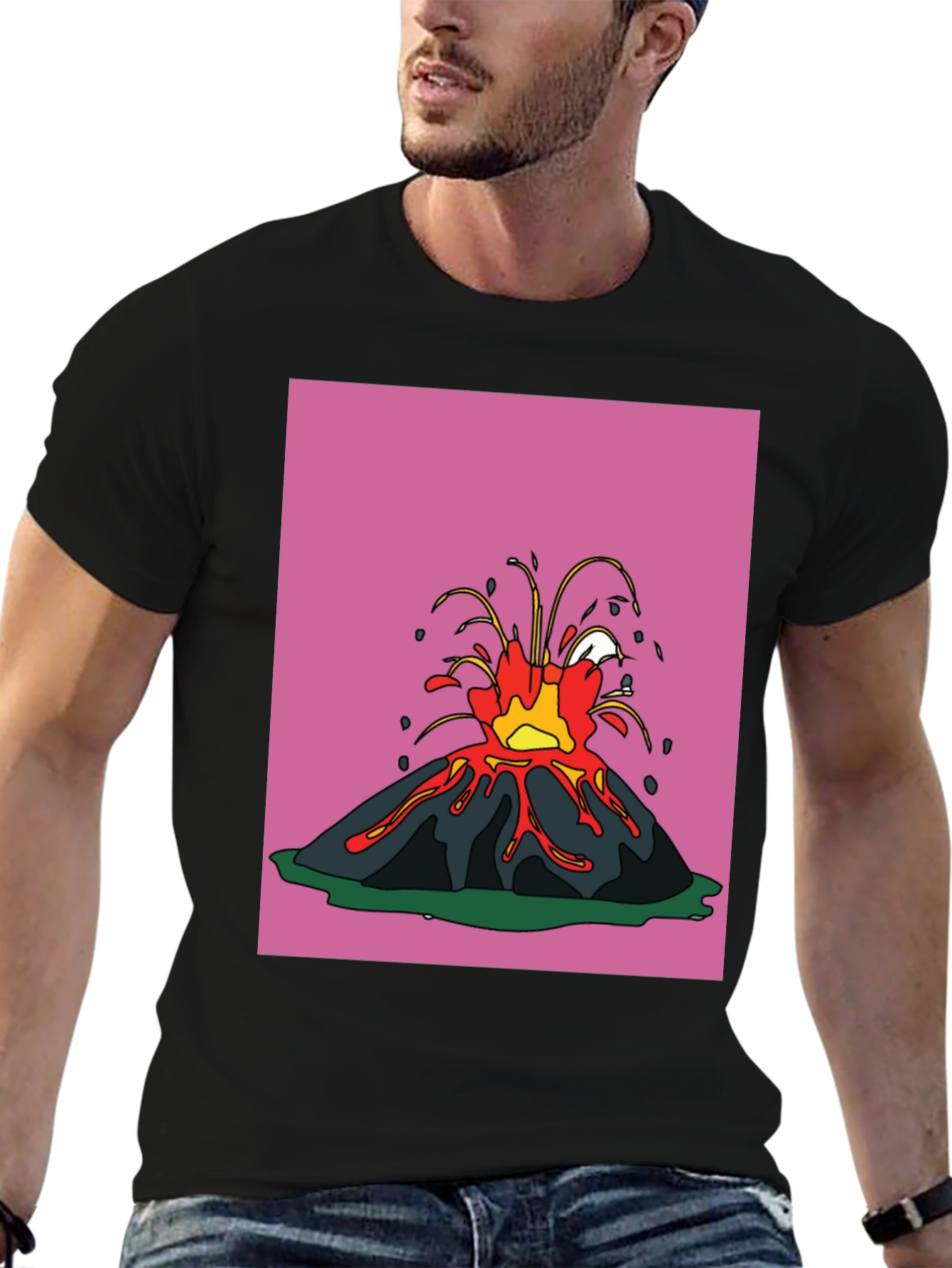 Volcano Graphic Tee - Erupting Style!