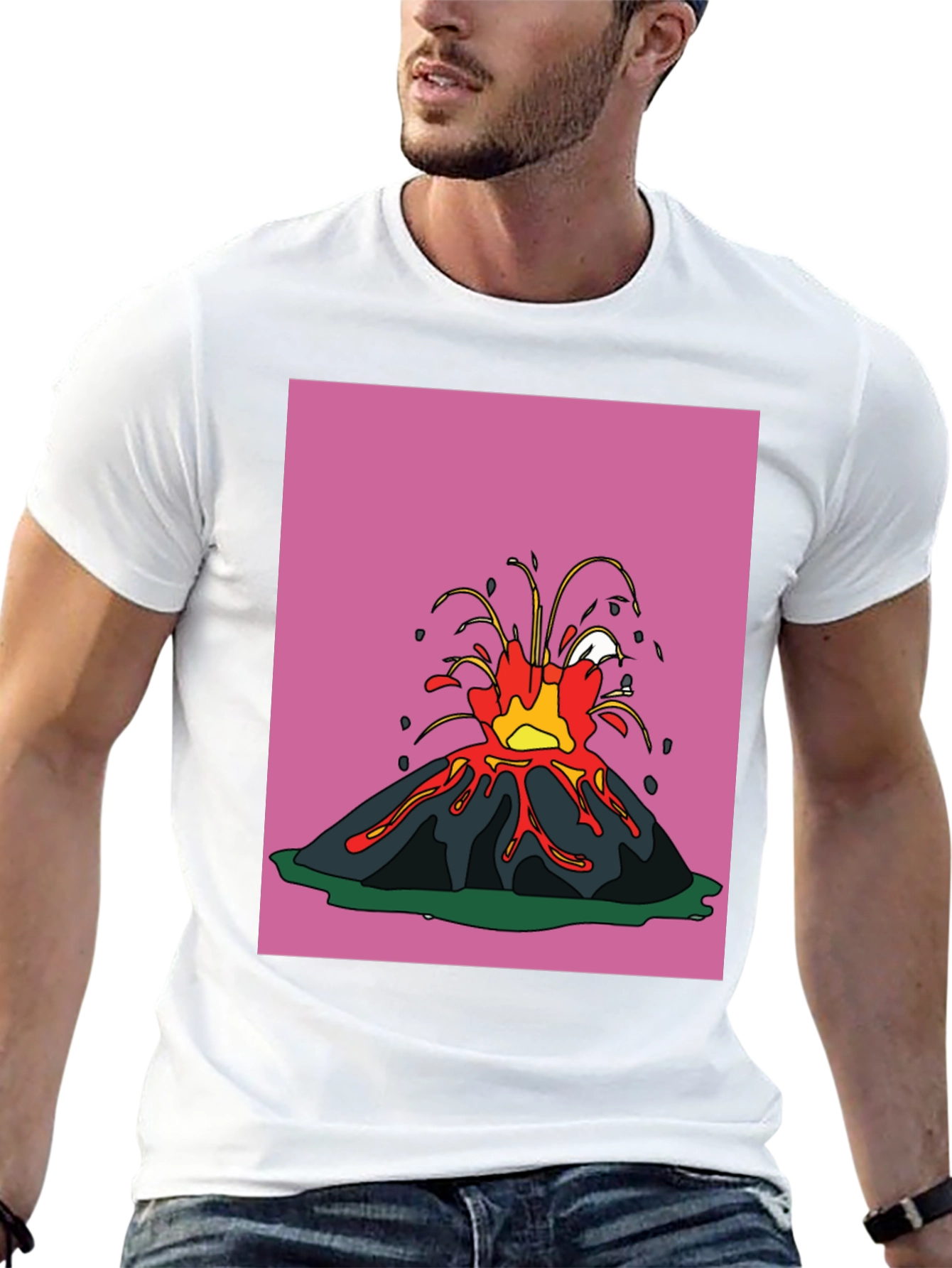 Volcano Graphic Tee - Erupting Style!