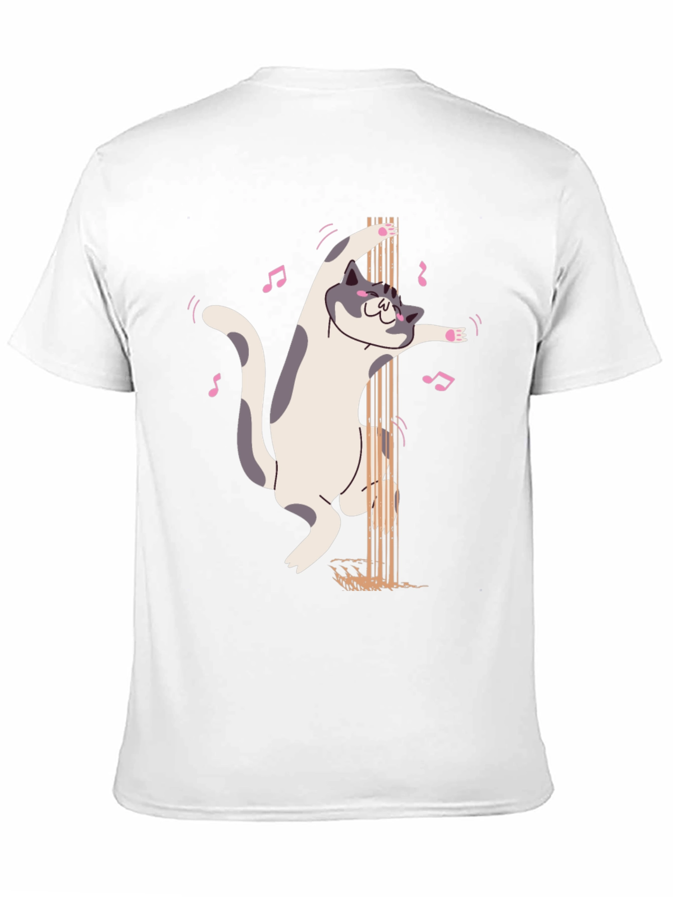 Pole Dancing Cat Graphic T-Shirt