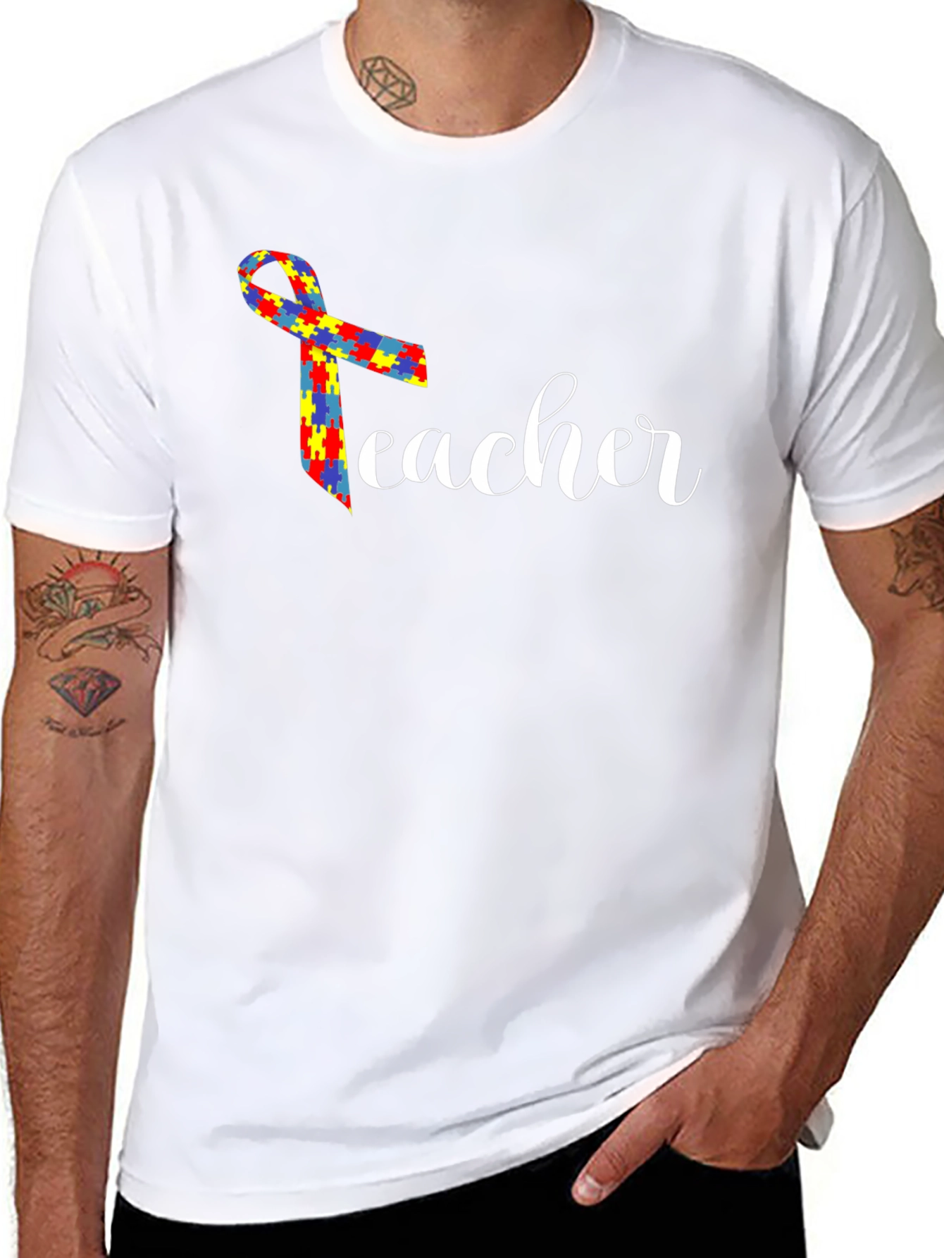 Autism Awareness Teacher T-Shirt