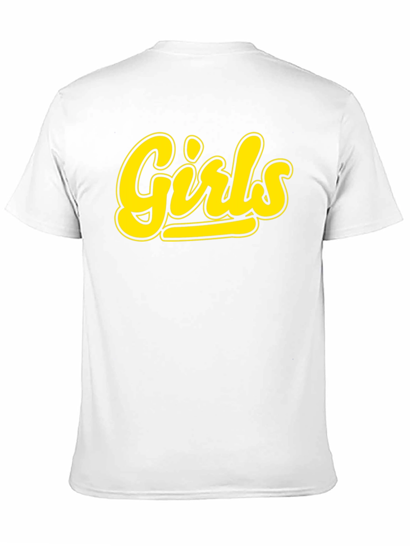 Girls Black T-Shirt - Bold Yellow Graphic Tee