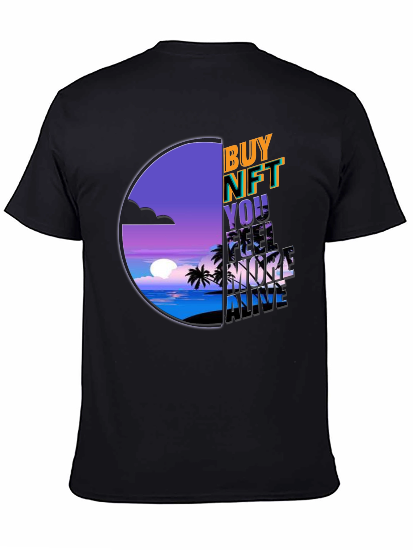 Buy NFT T-Shirt: Vaporwave Sunset Graphic Tee