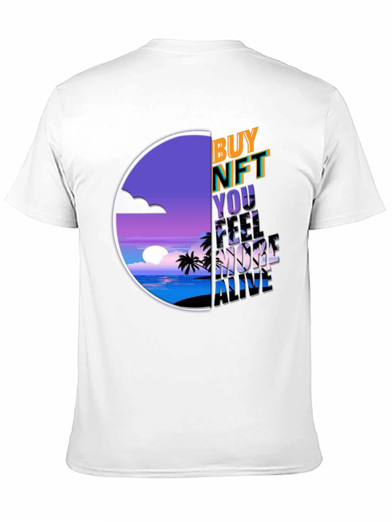 Buy NFT T-Shirt: Vaporwave Sunset Graphic Tee