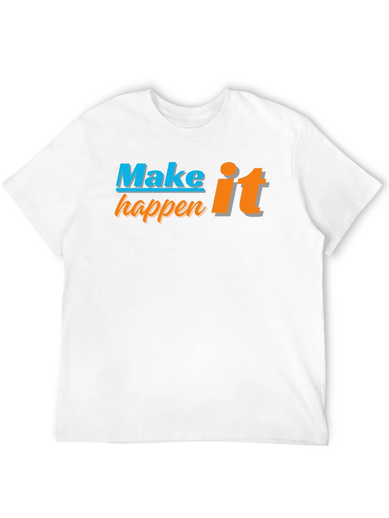 Make it Happen Graphic Tee - Black Casual T-Shirt