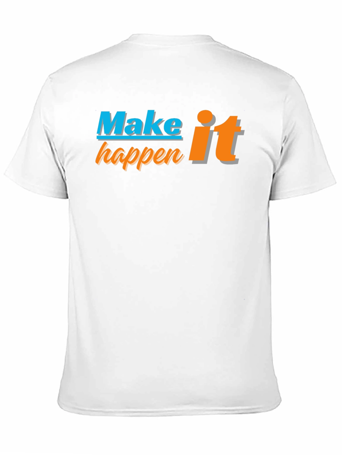 Make it Happen Graphic Tee - Black Casual T-Shirt