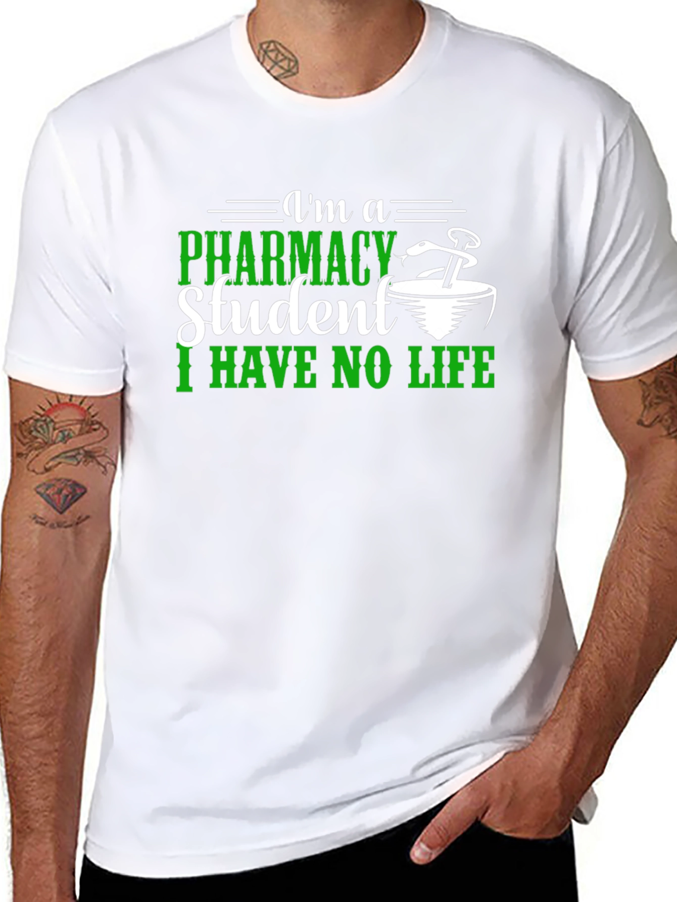 Pharmacy Student T-Shirt - I Have No Life Tee
