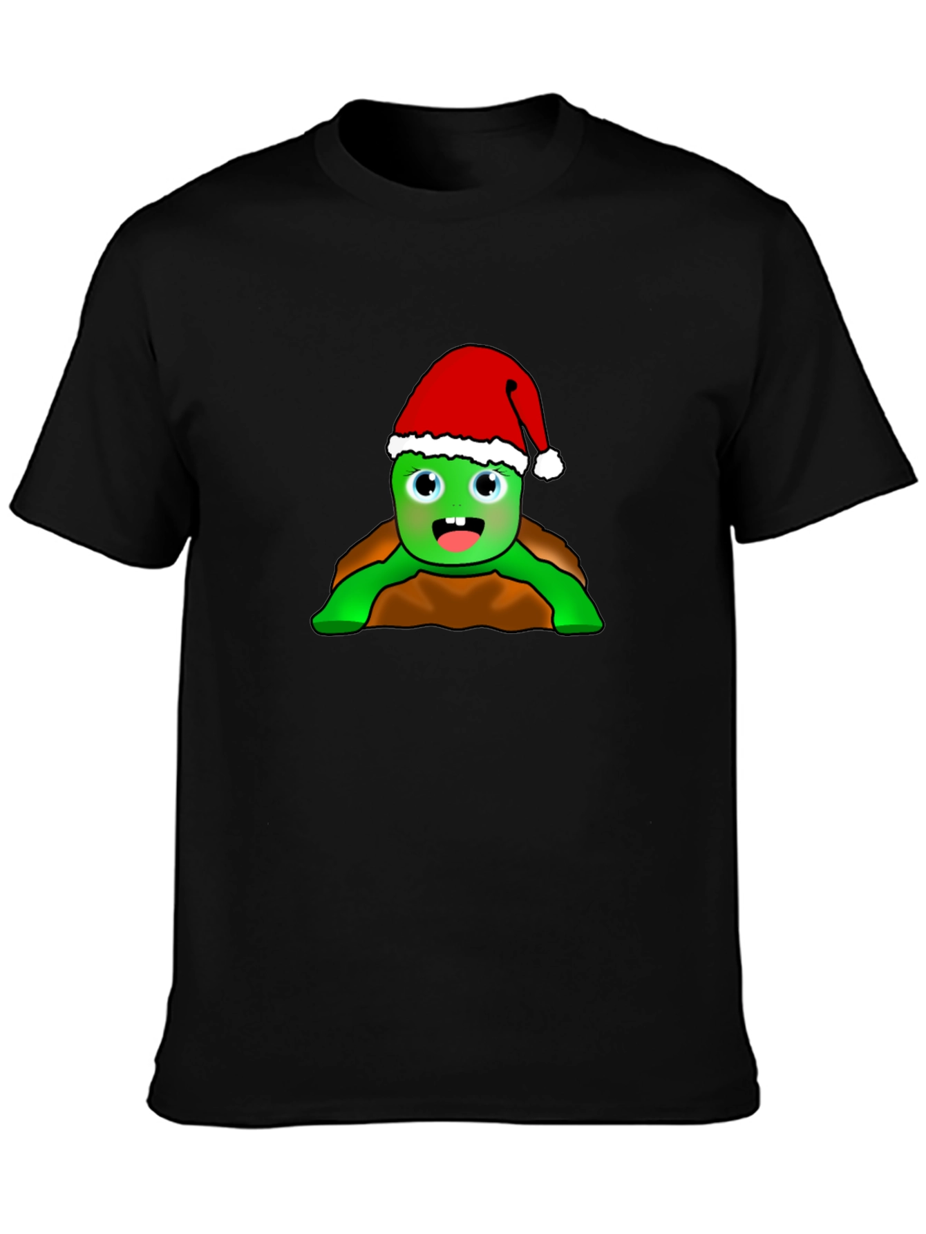 Festive Turtle Graphic Tee - Holiday Cheer!
