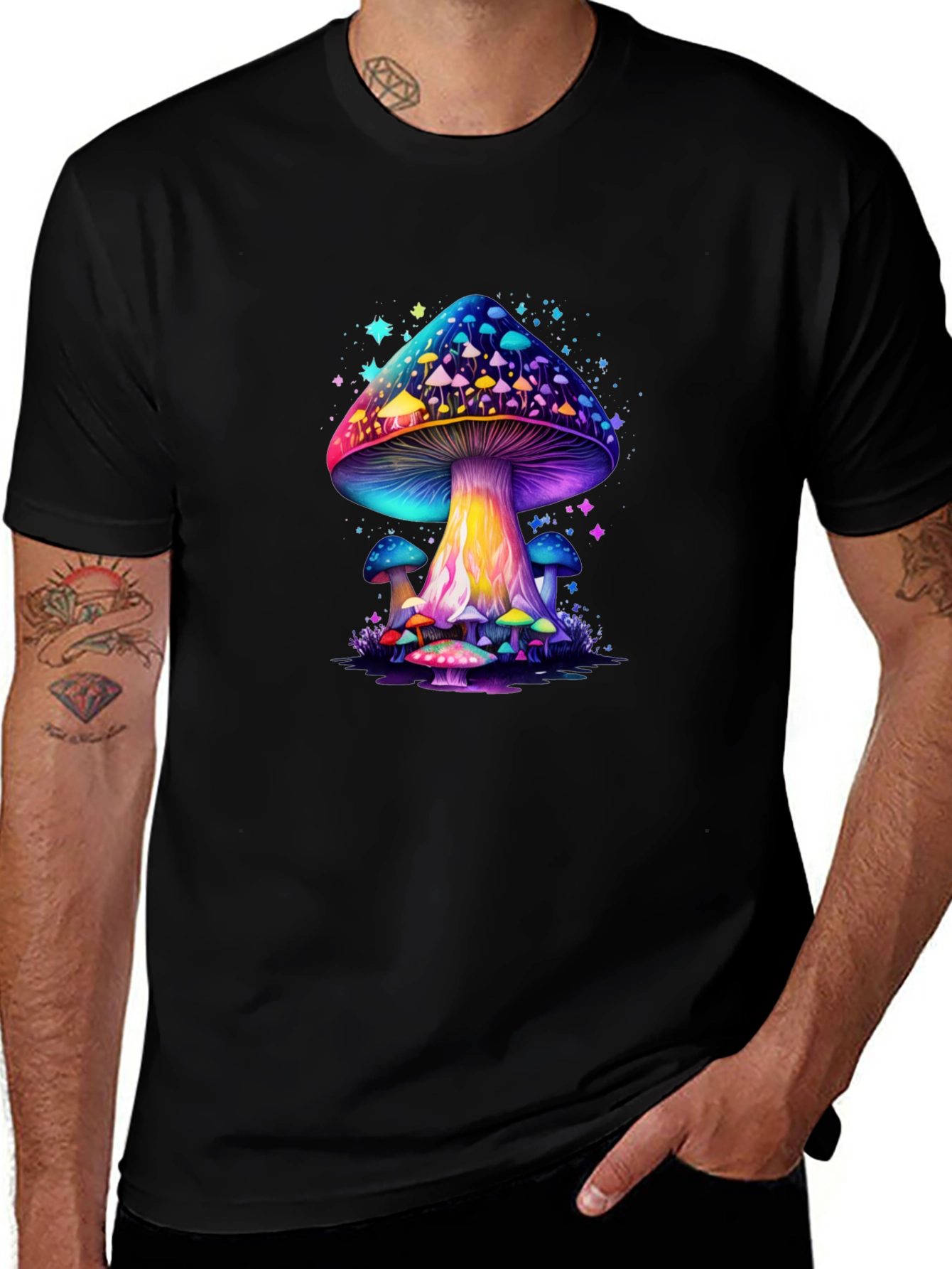 Psychedelic Mushroom Graphic T-Shirt