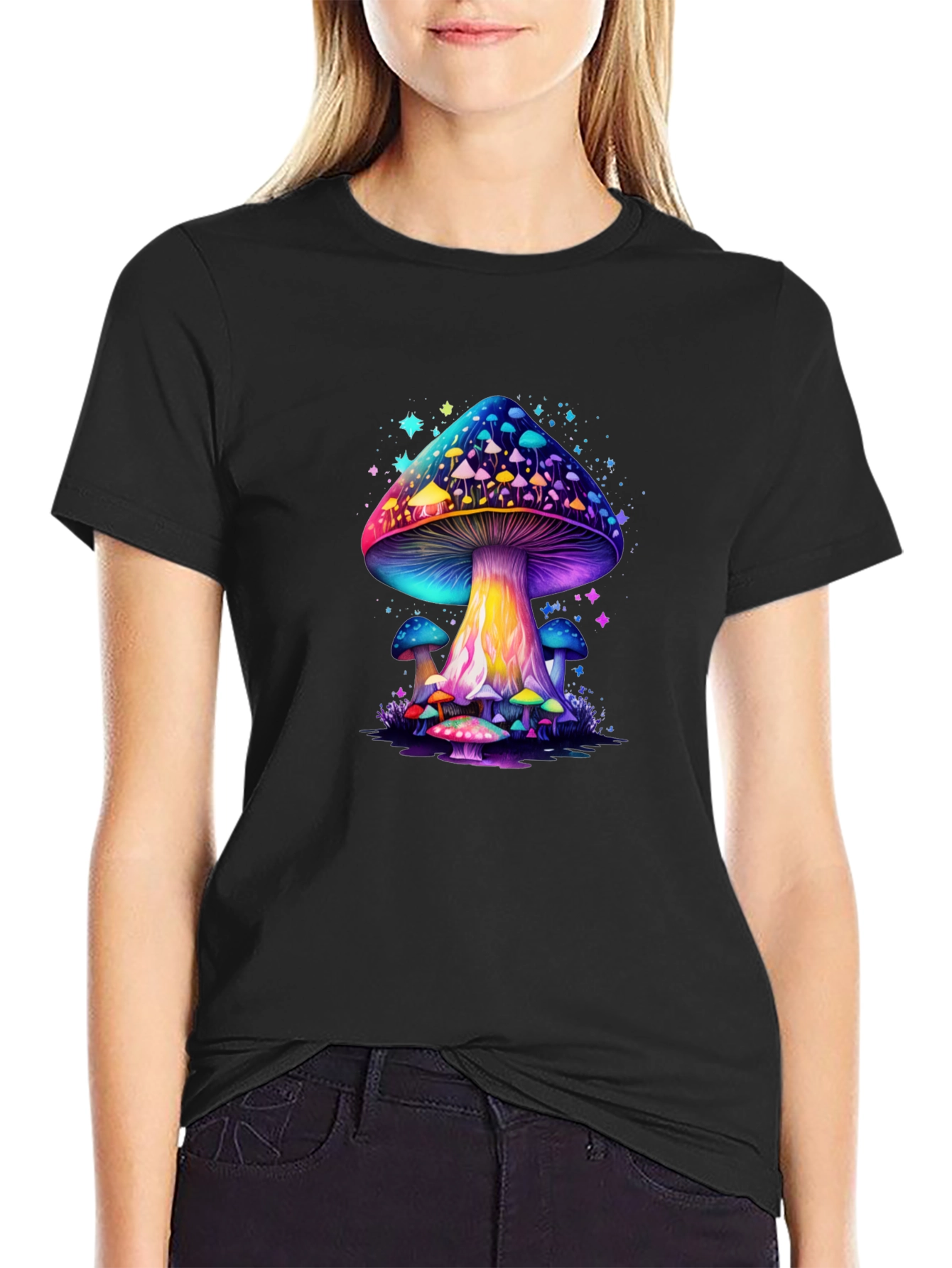 Psychedelic Mushroom Graphic T-Shirt