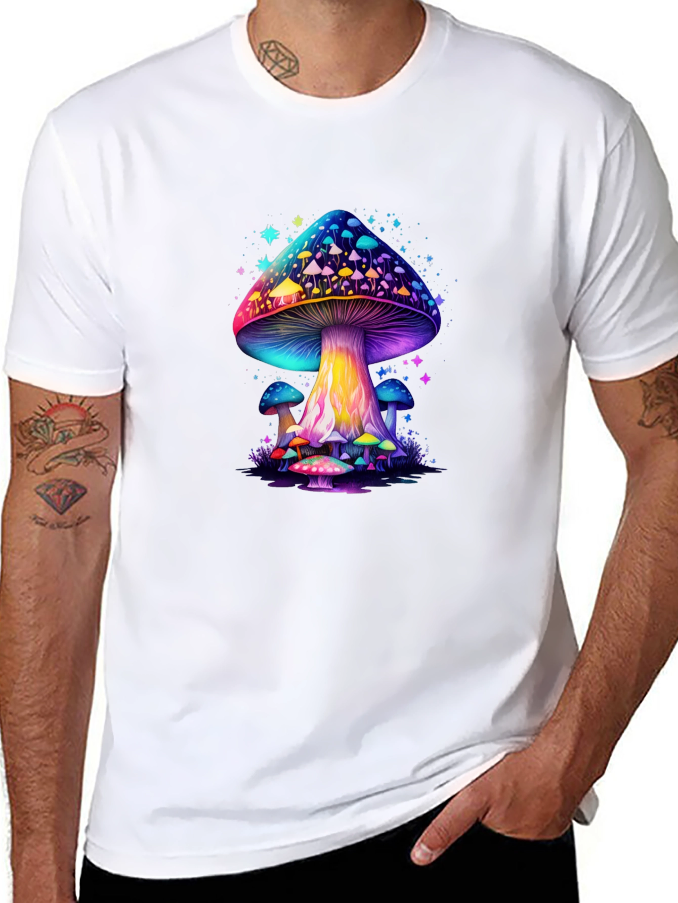 Psychedelic Mushroom Graphic T-Shirt
