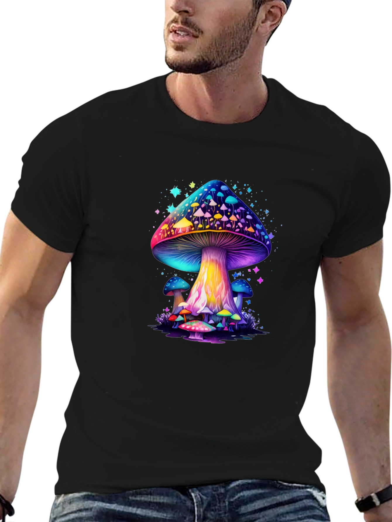 Psychedelic Mushroom Graphic T-Shirt