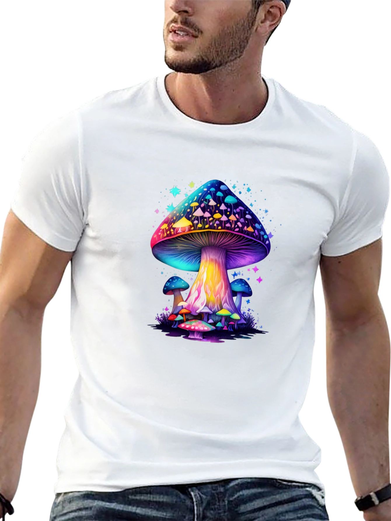 Psychedelic Mushroom Graphic T-Shirt