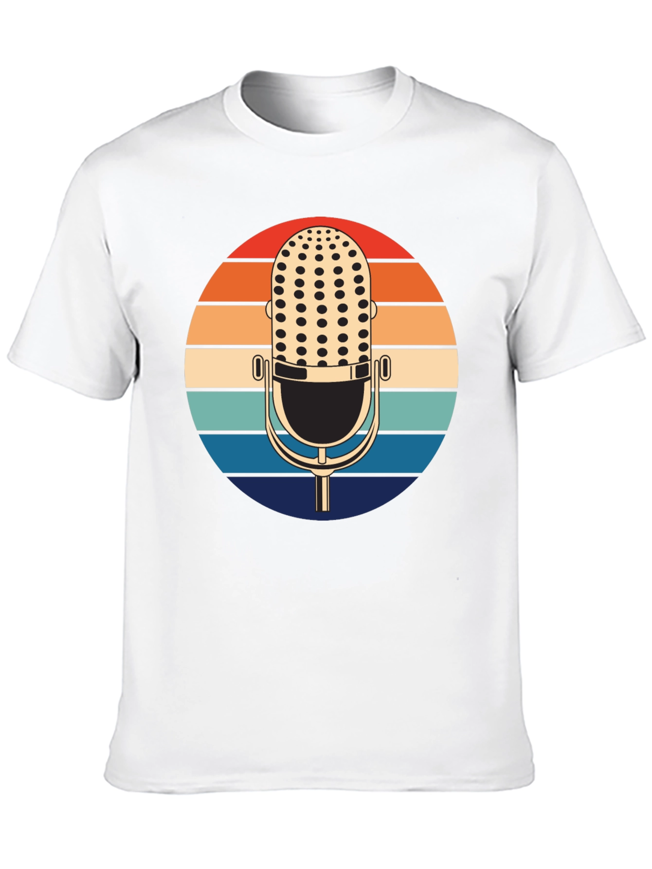 Retro Microphone Sunset T-Shirt