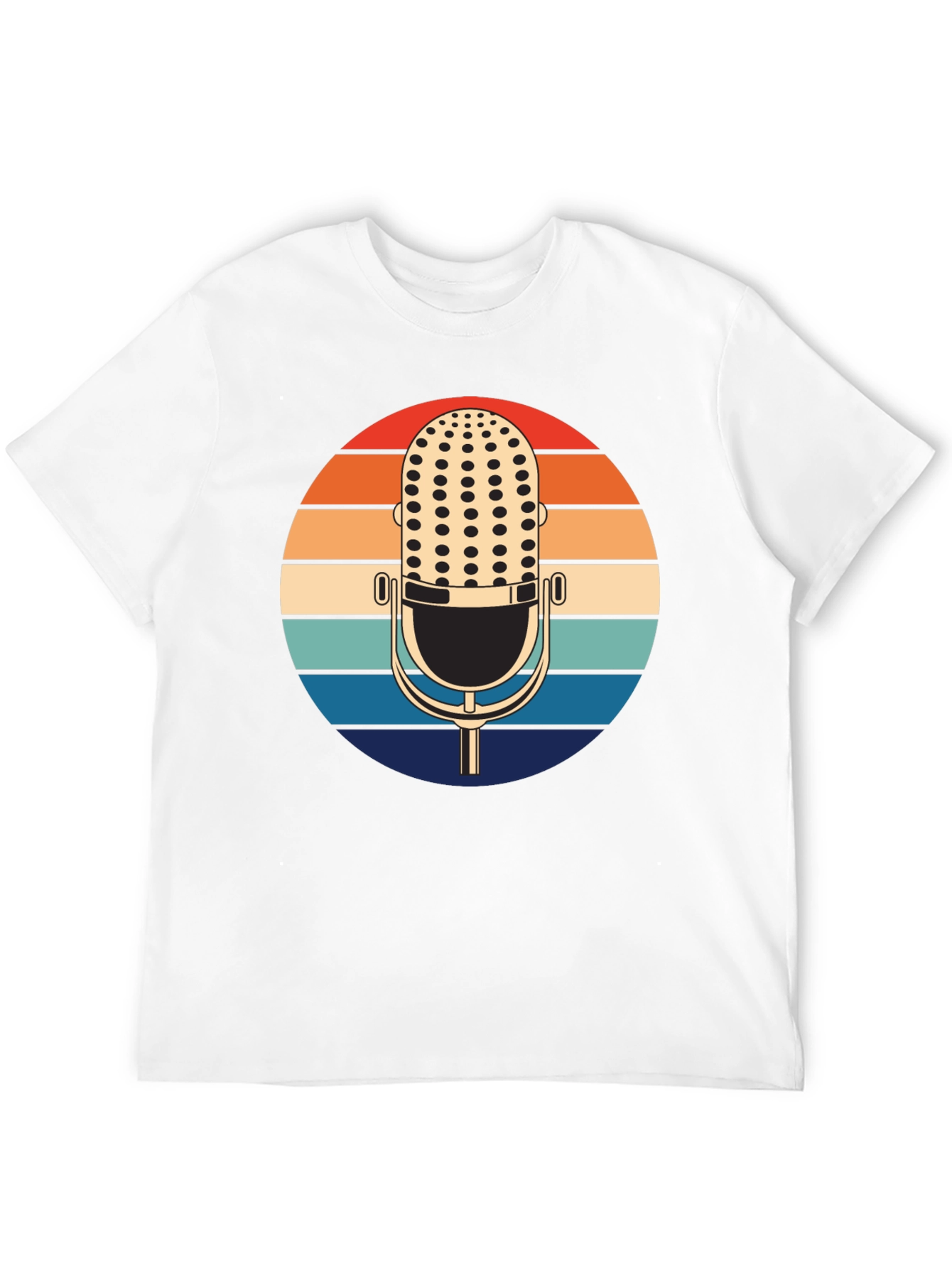 Retro Microphone Sunset T-Shirt