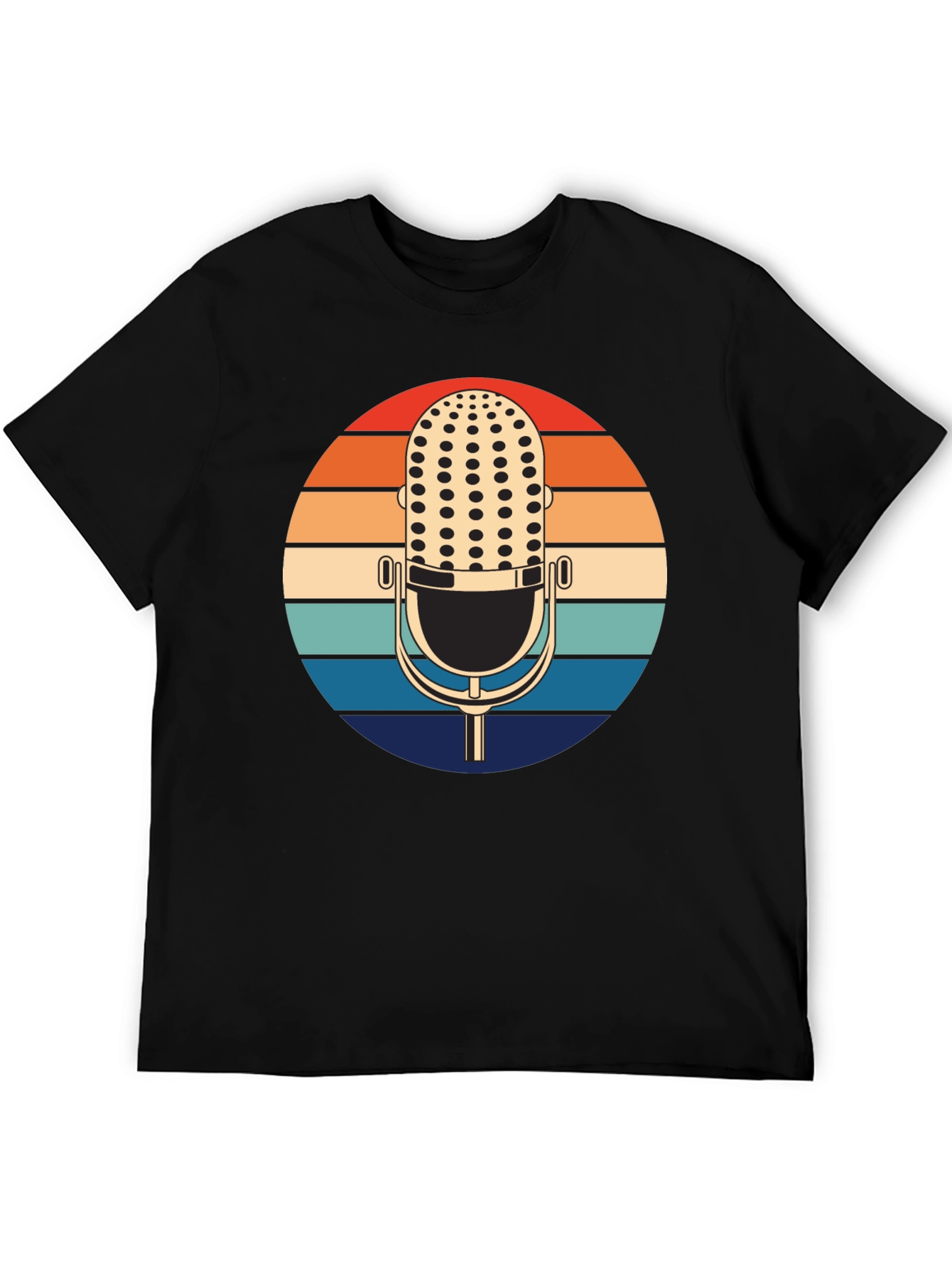Retro Microphone Sunset T-Shirt