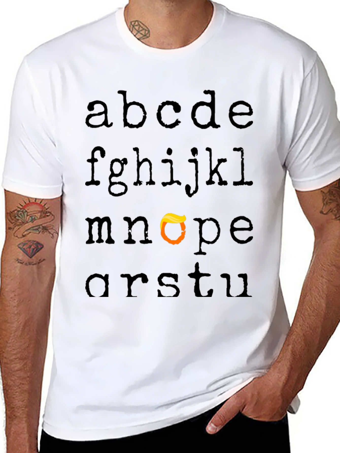Alphabet Trump Hair T-Shirt