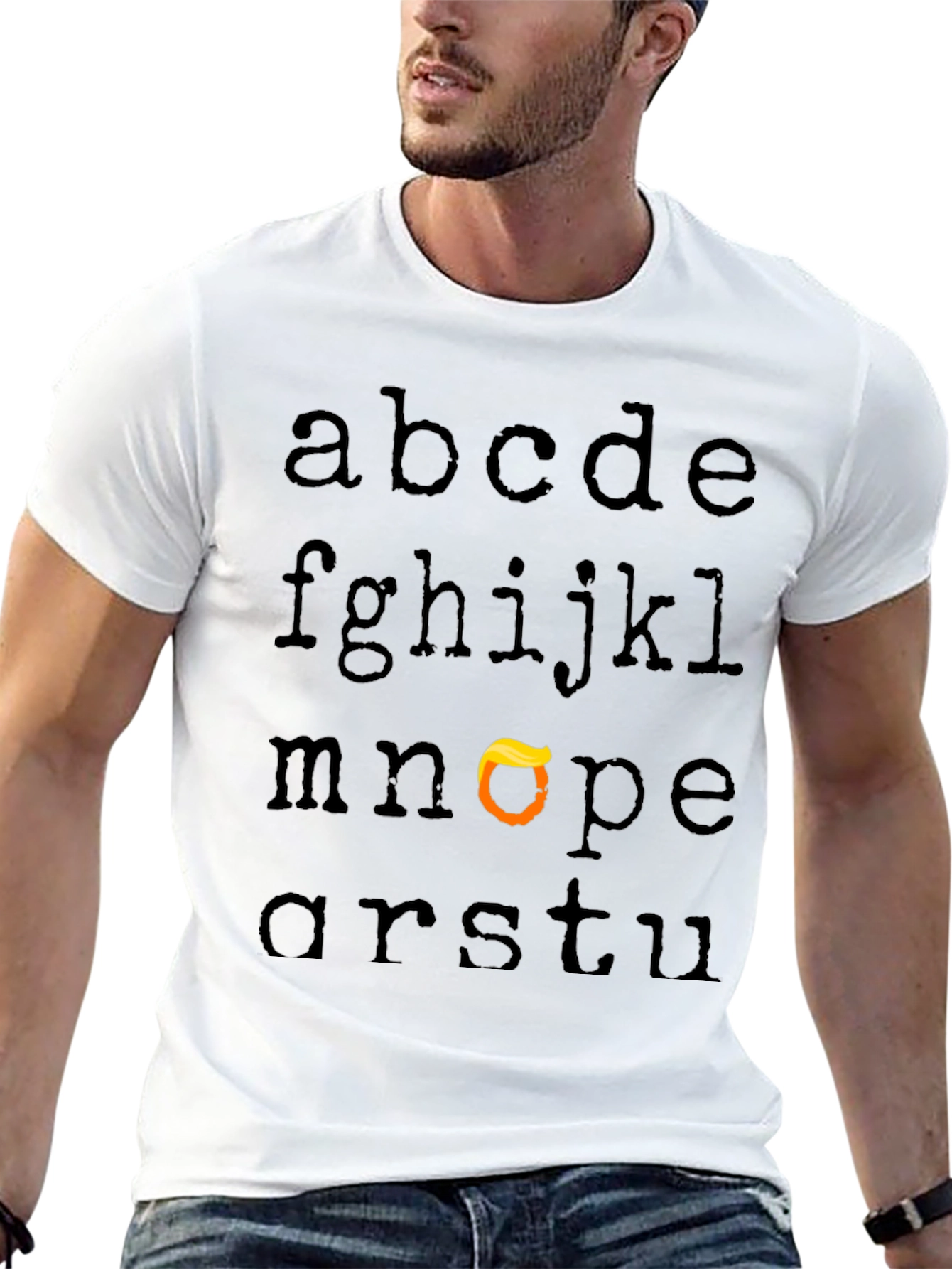 Alphabet Trump Hair T-Shirt